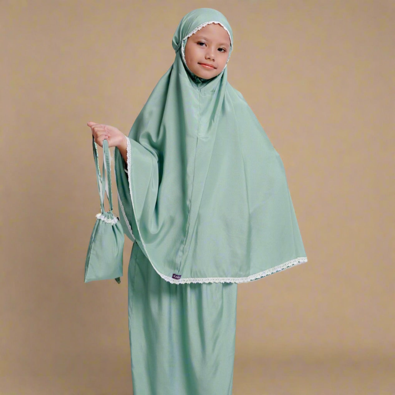 Elzatta Mukena Anak Reysha - Hijau