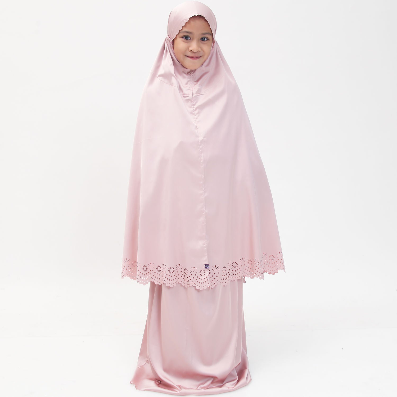 Elzatta Mukena Satin Anak - Pink