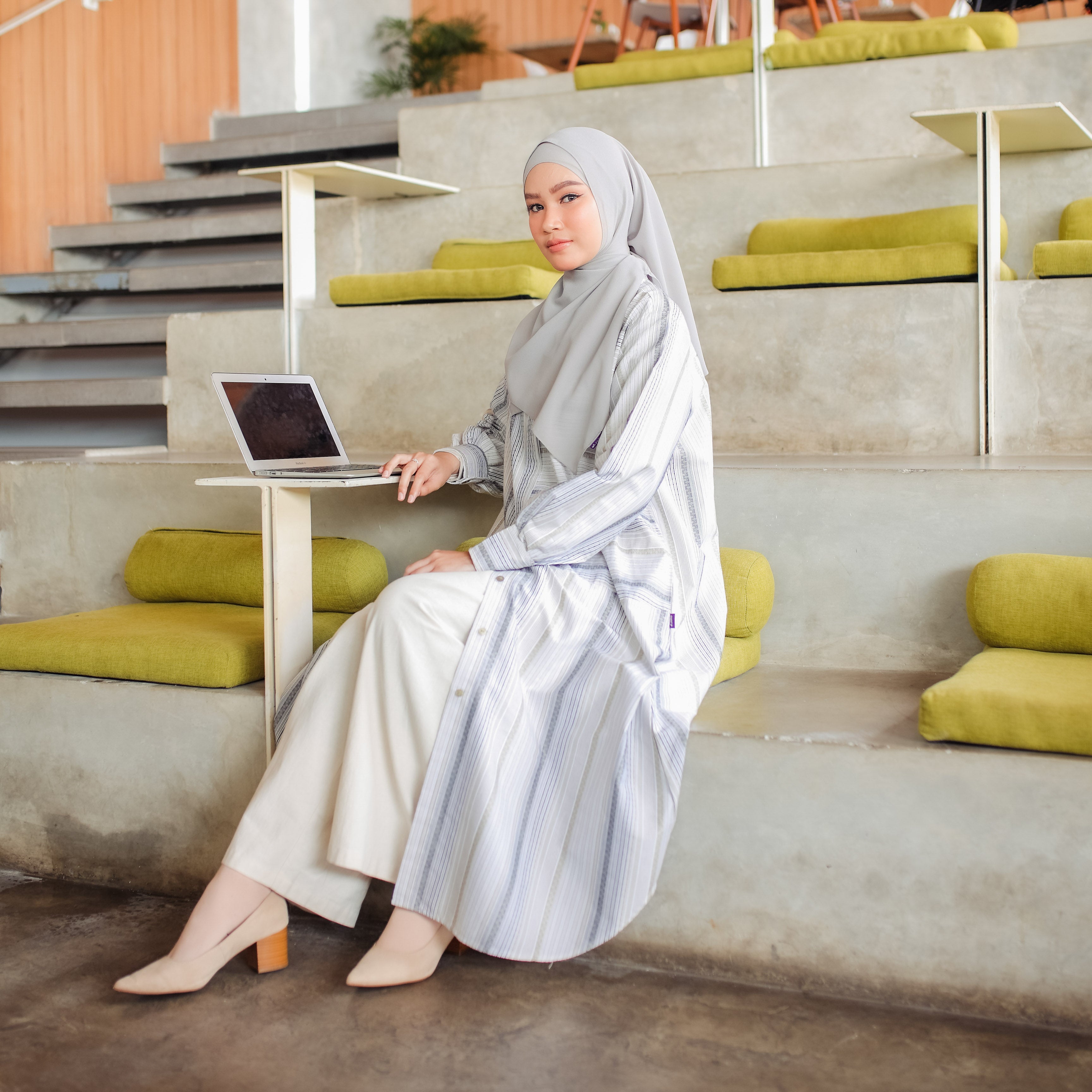 Elzatta Mahatma Long Tunik - Olive