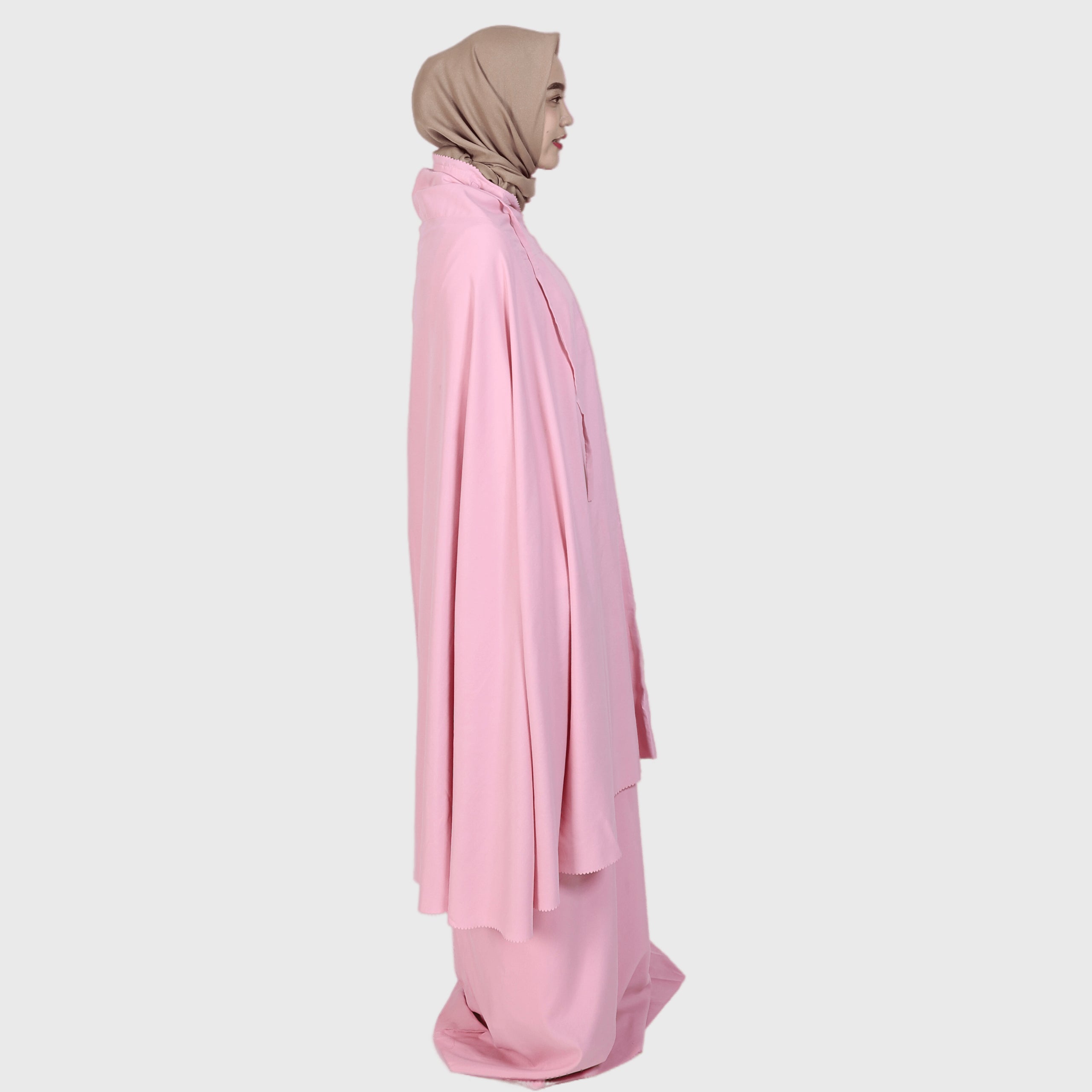 Elzatta Mukena Katun Laser Cut - Pink