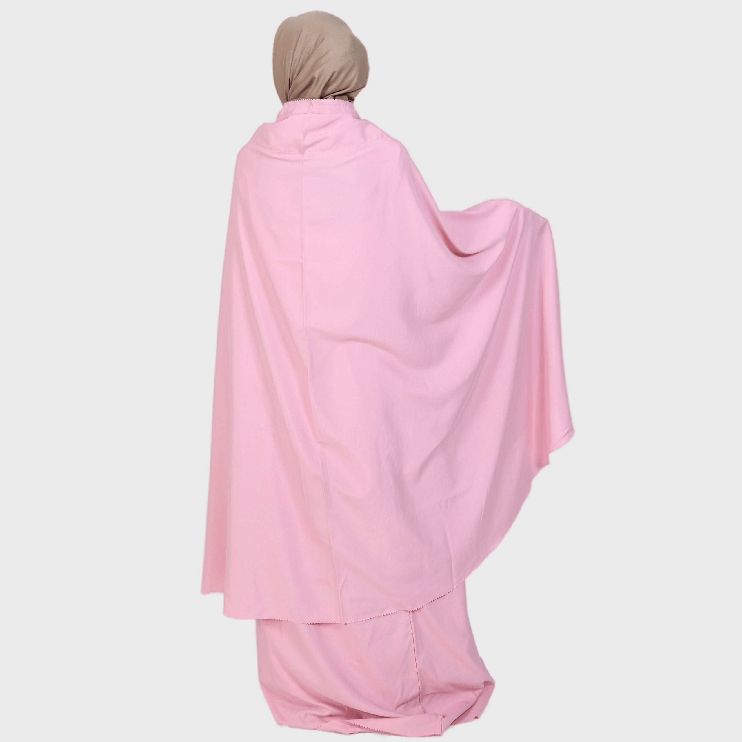 Elzatta Mukena Katun Laser Cut - Pink