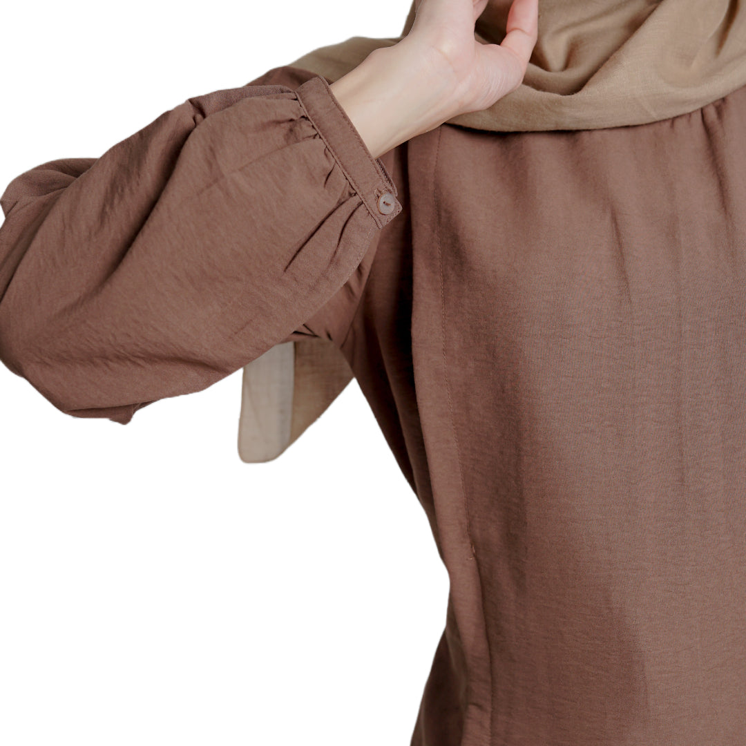 Elzatta Nursing Tunik Airflow - Tobaco Brown
