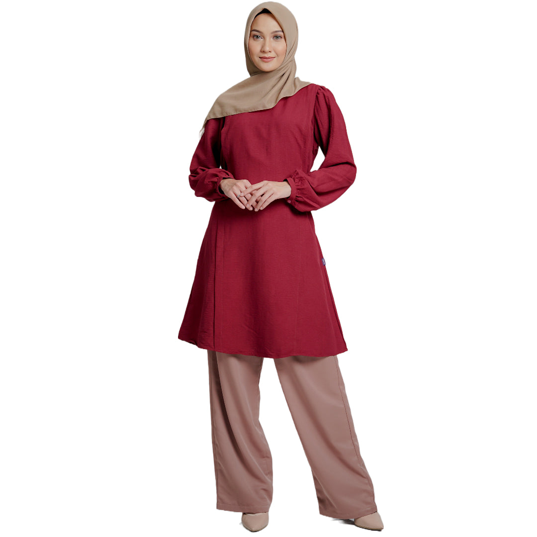 Elzatta Nursing Tunik Airflow - Maroon