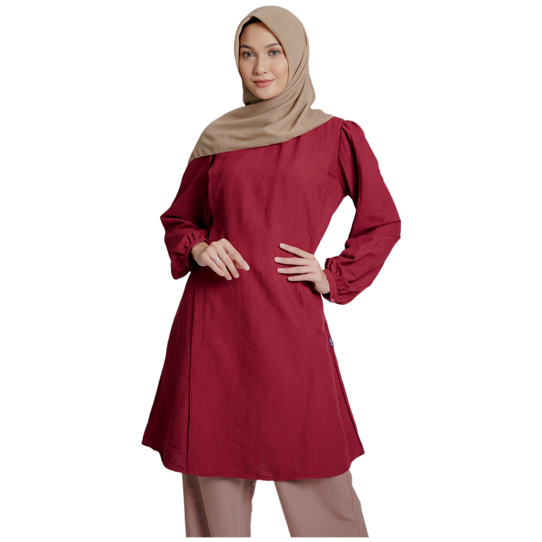 Elzatta Nursing Tunik Airflow - Maroon