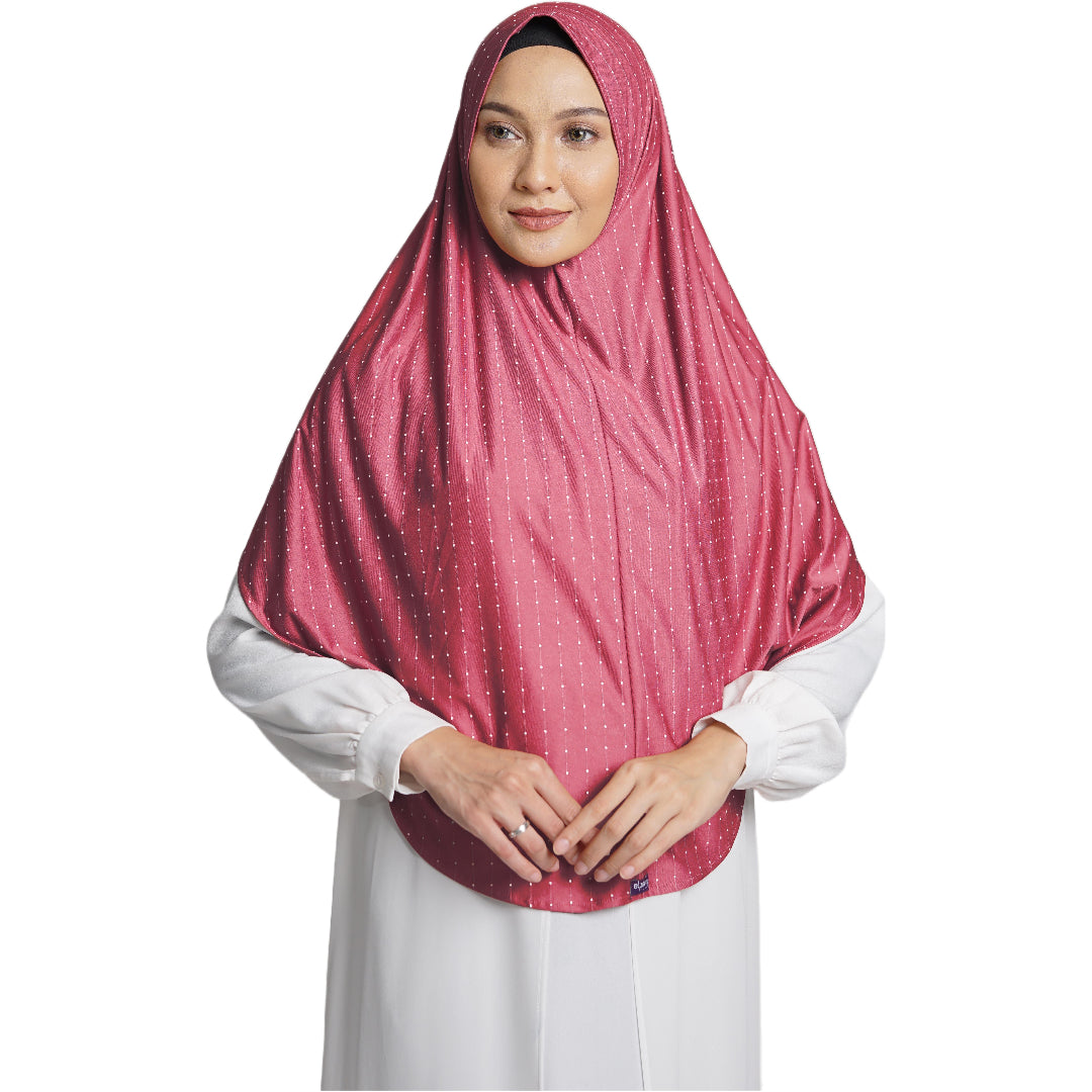 Bergo Athaya Polka - Pink