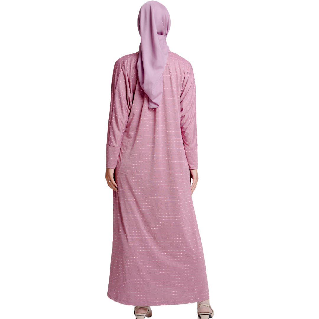 Elzatta Kaftan Polka - Dusty Purple