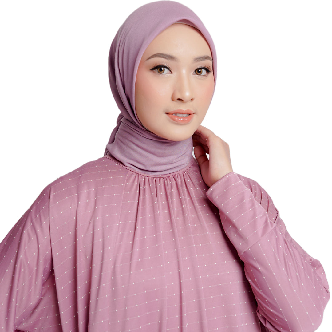 Elzatta Kaftan Polka - Dusty Purple
