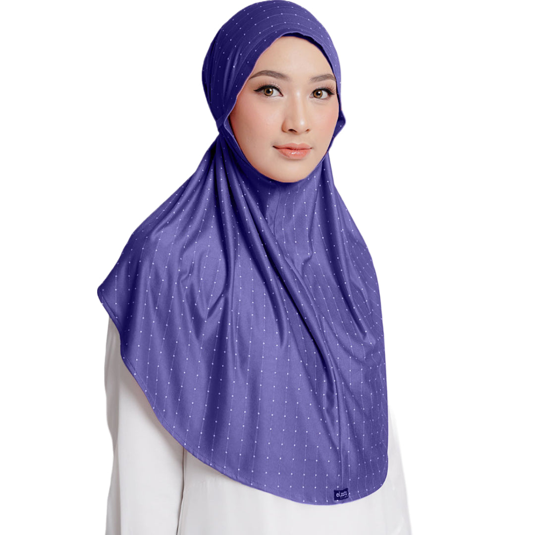 Elzatta Sabelya Polka - Navy