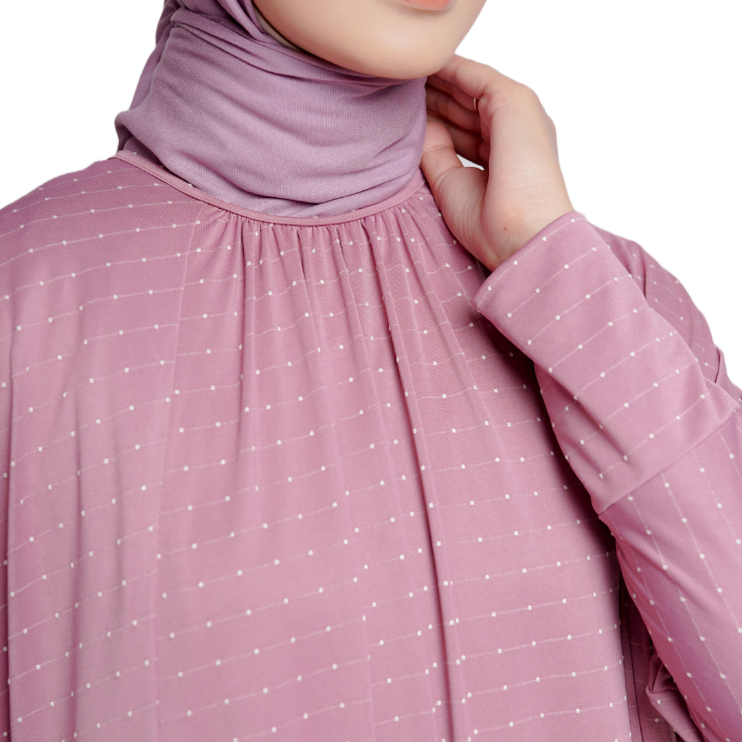 Elzatta Kaftan Polka - Dusty Purple