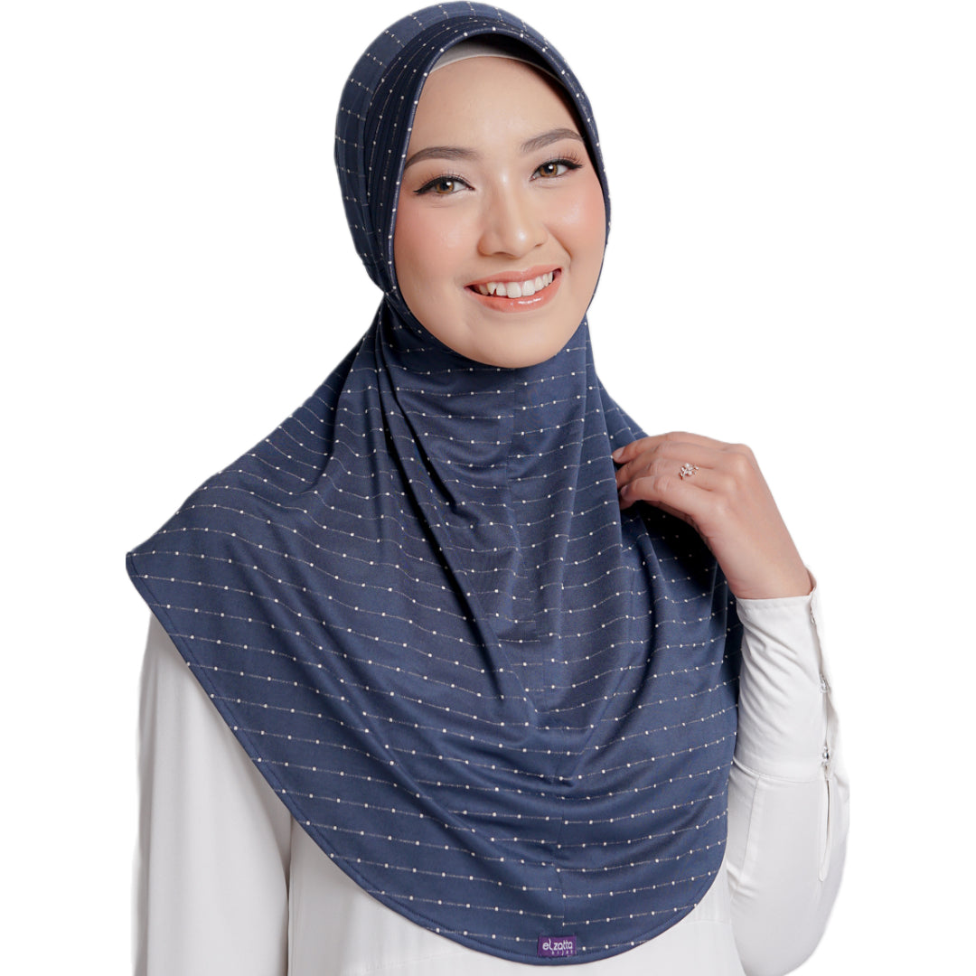 Elzatta Sahara Polka - Navy