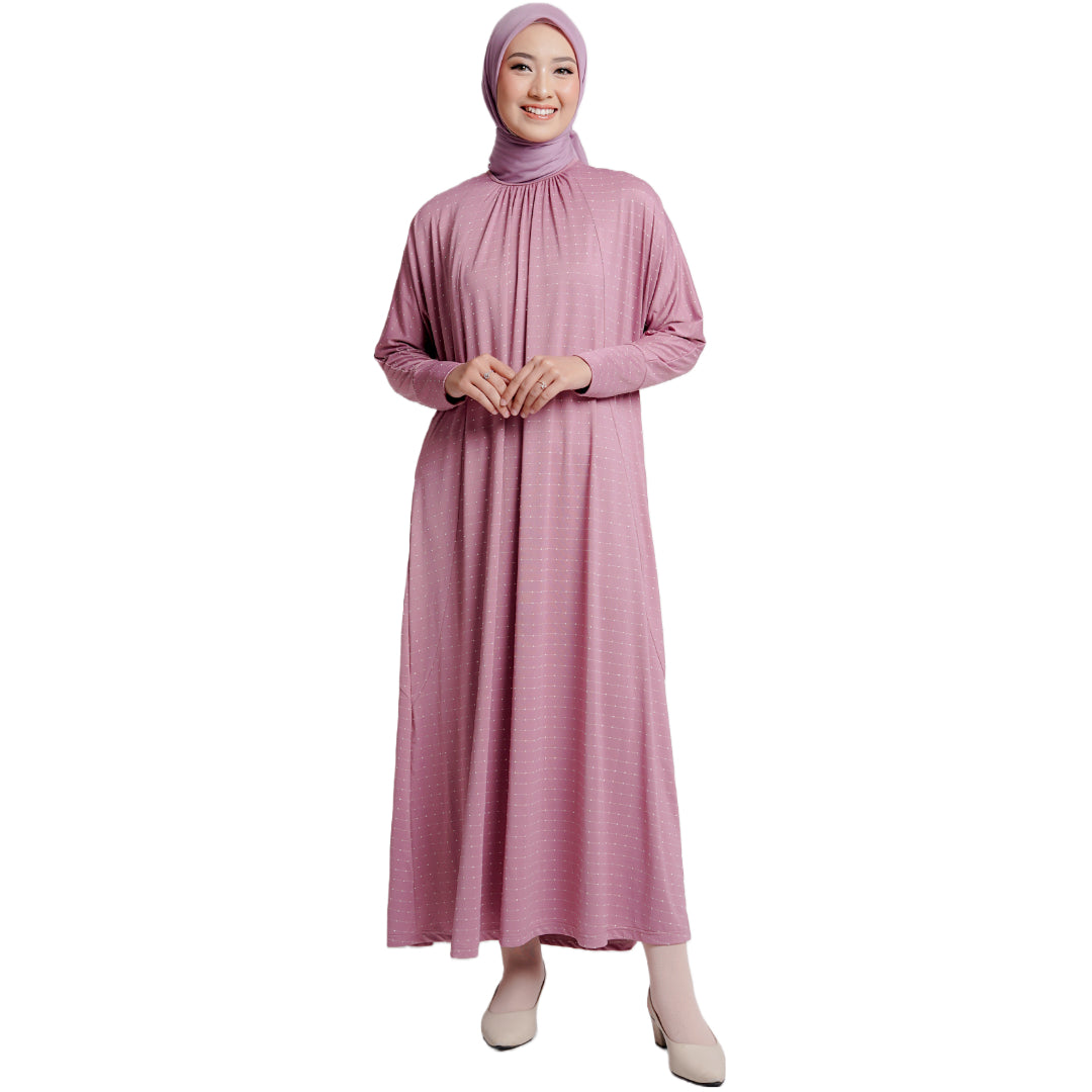Elzatta Kaftan Polka - Dusty Purple