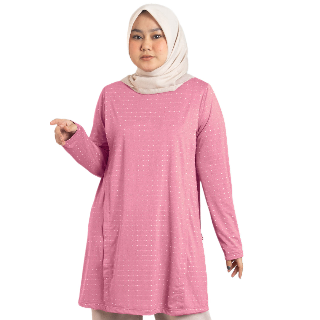 Elzatta Nursing Tunic Polka - Pink