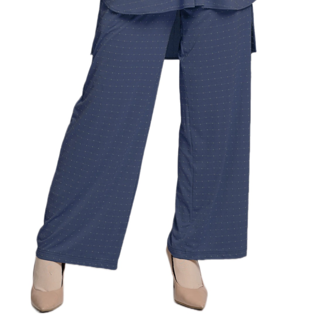 Celana Knit Polka - Navy