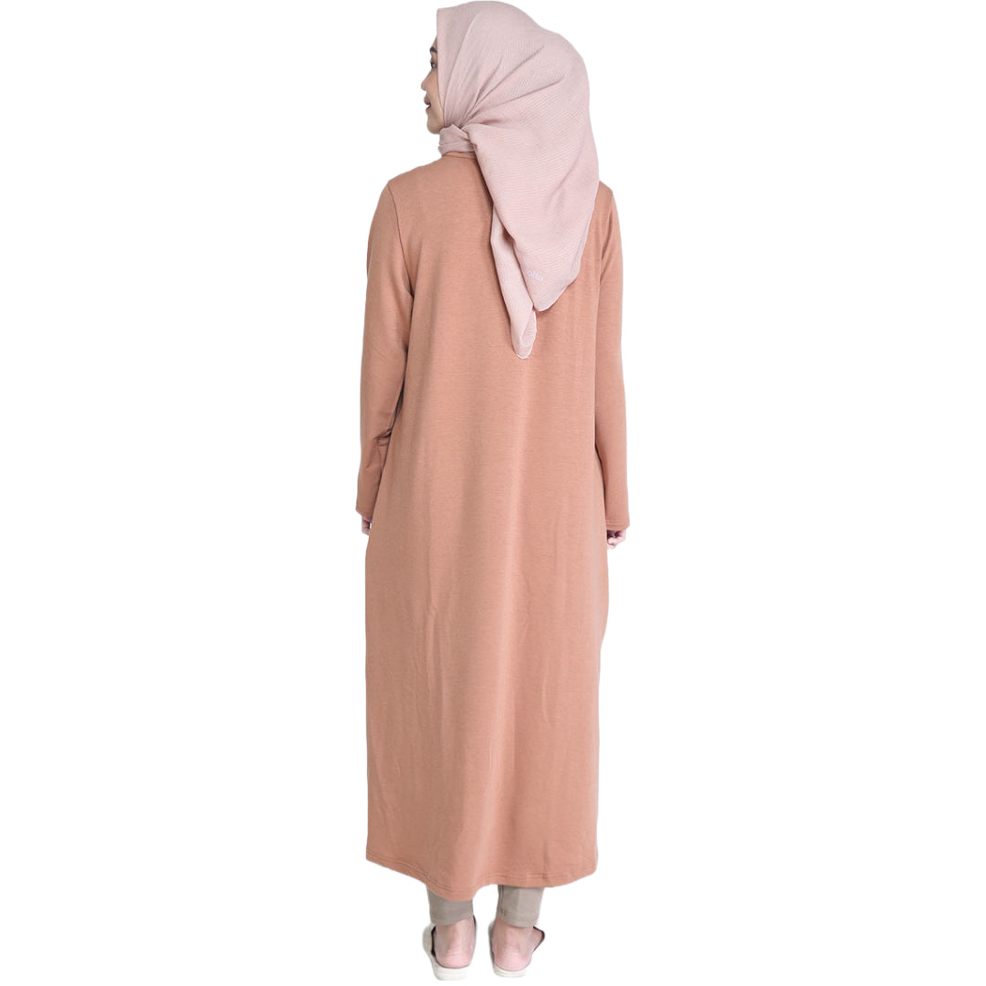 Elzatta Nursing Zippery Midi Dress Terry - Coksu