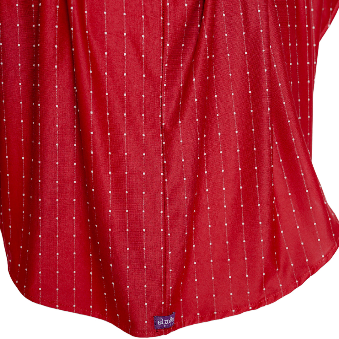 Bergo Athaya Polka - Maroon