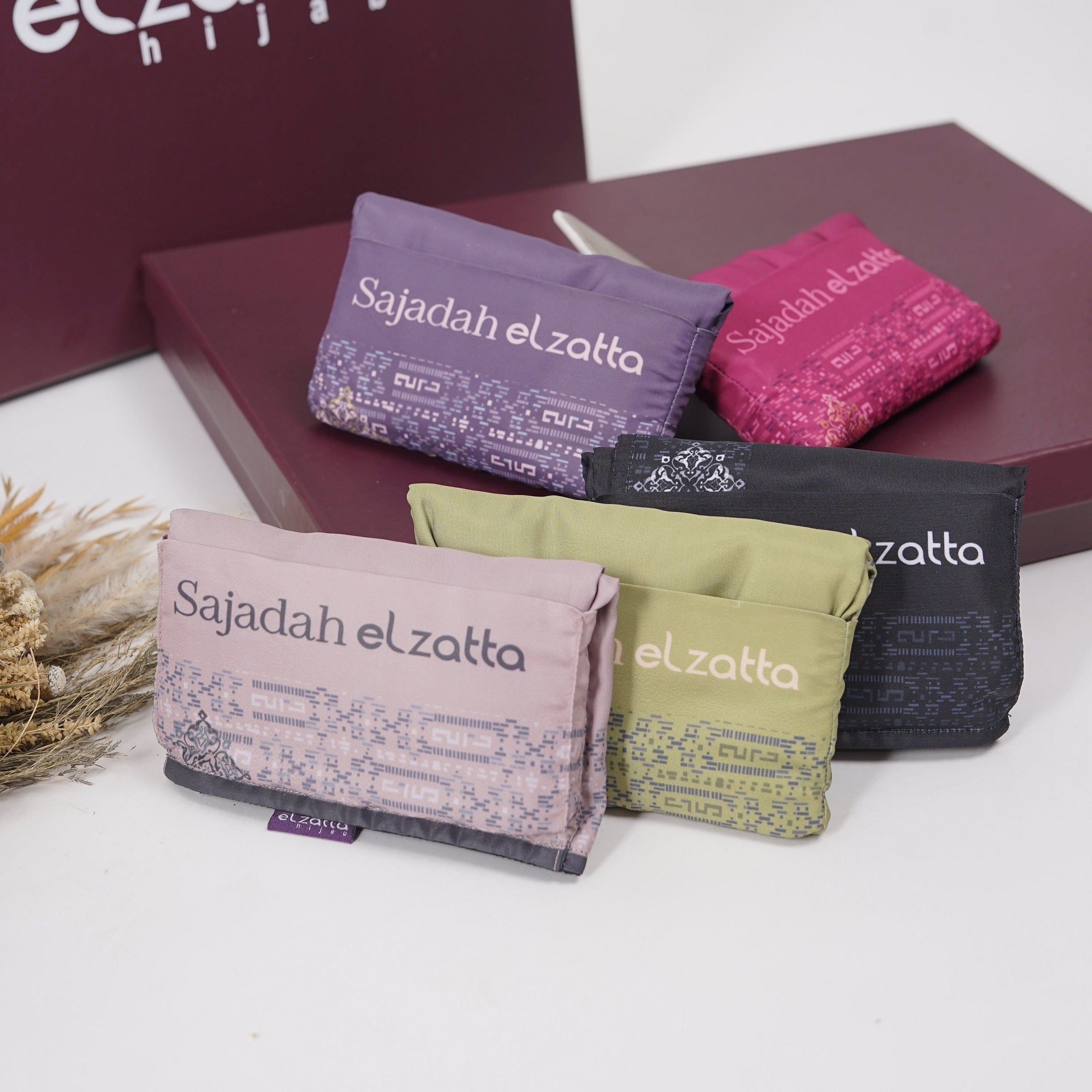 Elzatta Sajadah Alwani Pocket - Dark Purple