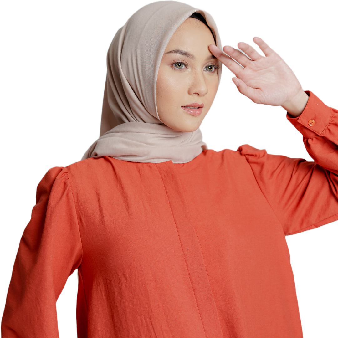 Elzatta Peasant Tunic Airflow -Teracotta