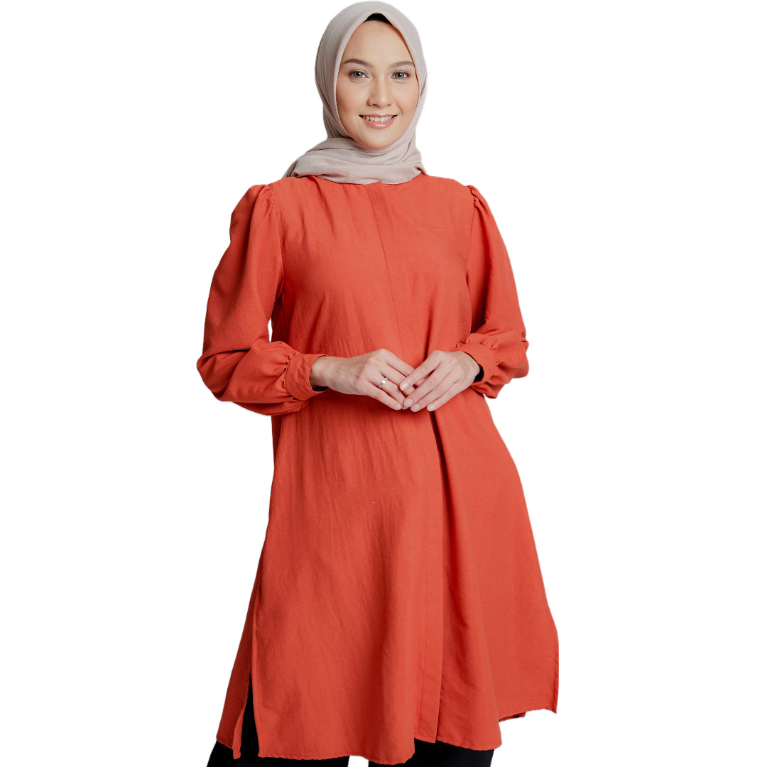 Elzatta Peasant Tunic Airflow -Teracotta