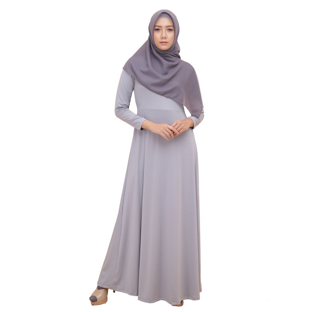 Gamis Gamia Azra 804 Silver Grey