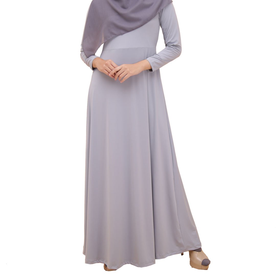Gamis Gamia Azra 804 Silver Grey