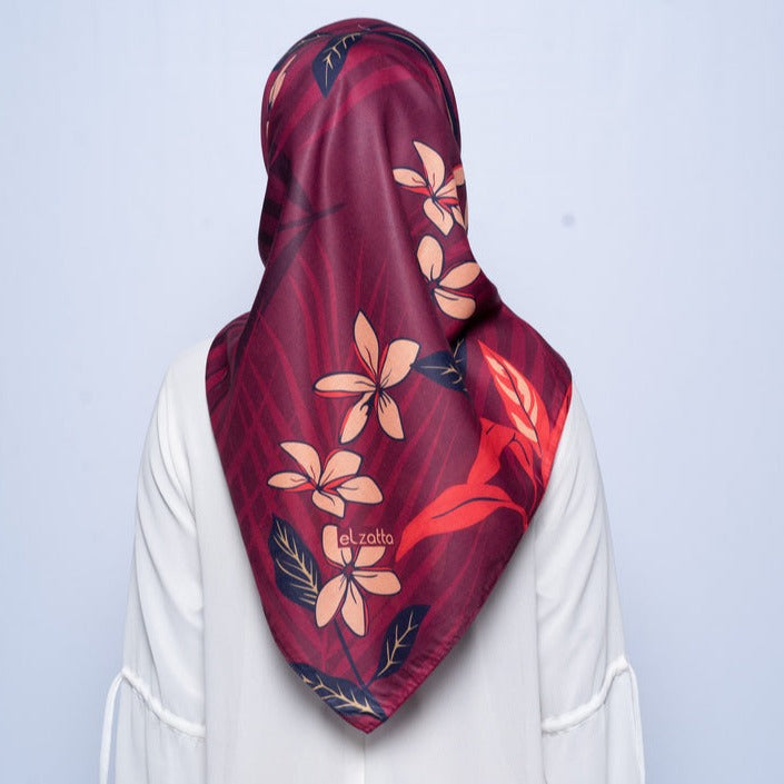 Elzatta Jilbab Scarf Kaila Celina - Maroon