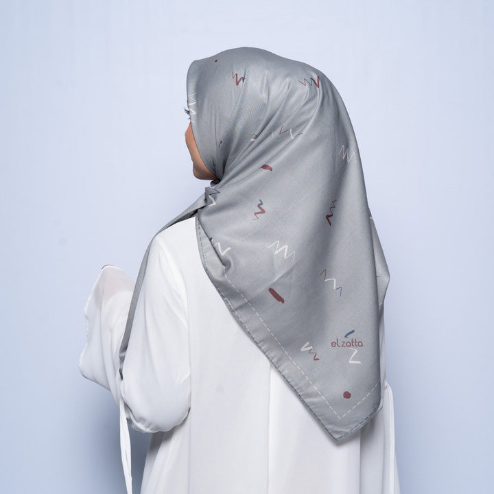 Elzatta Scarf Kaila Rania - Silver Grey
