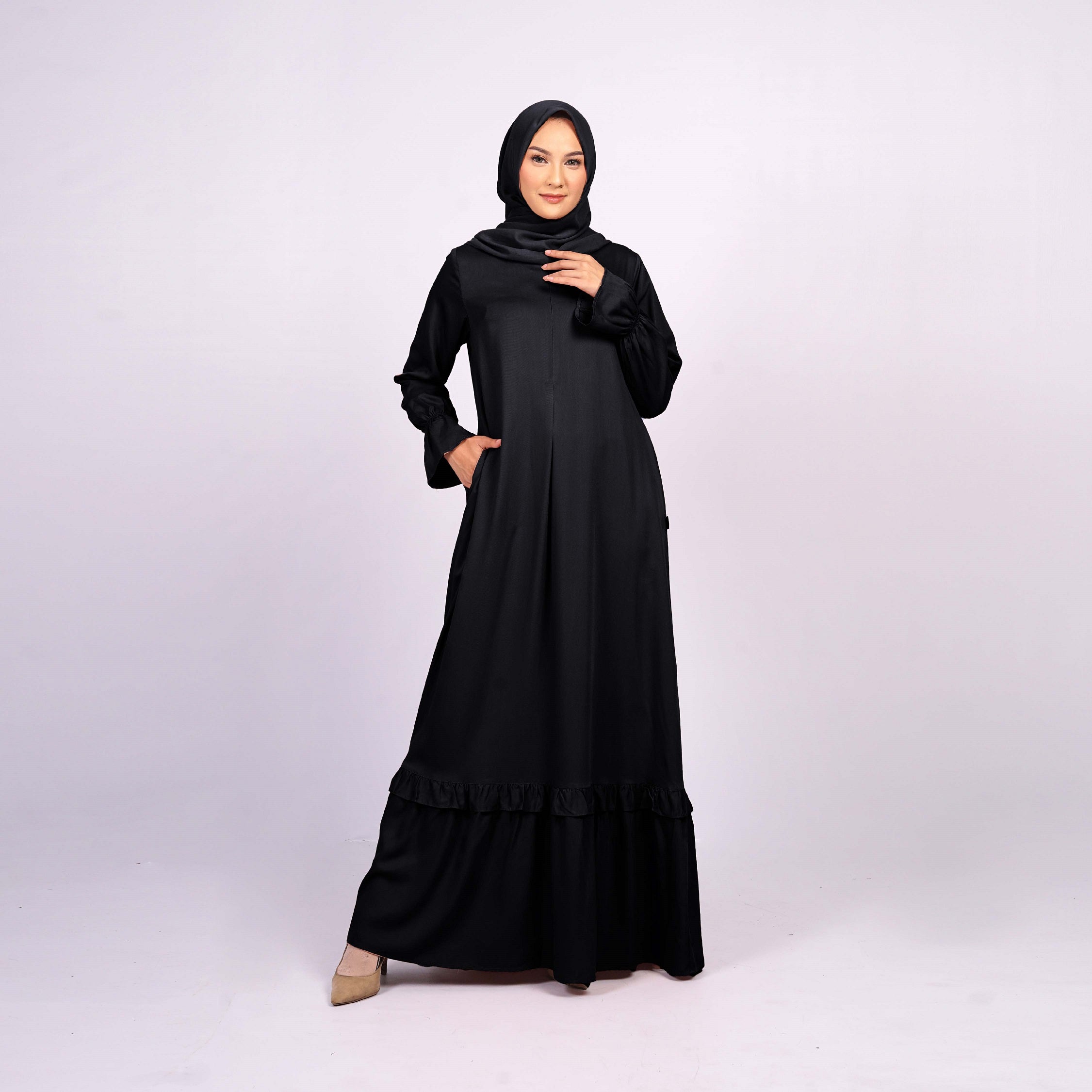 Elzatta Gamis Lumi - Hitam