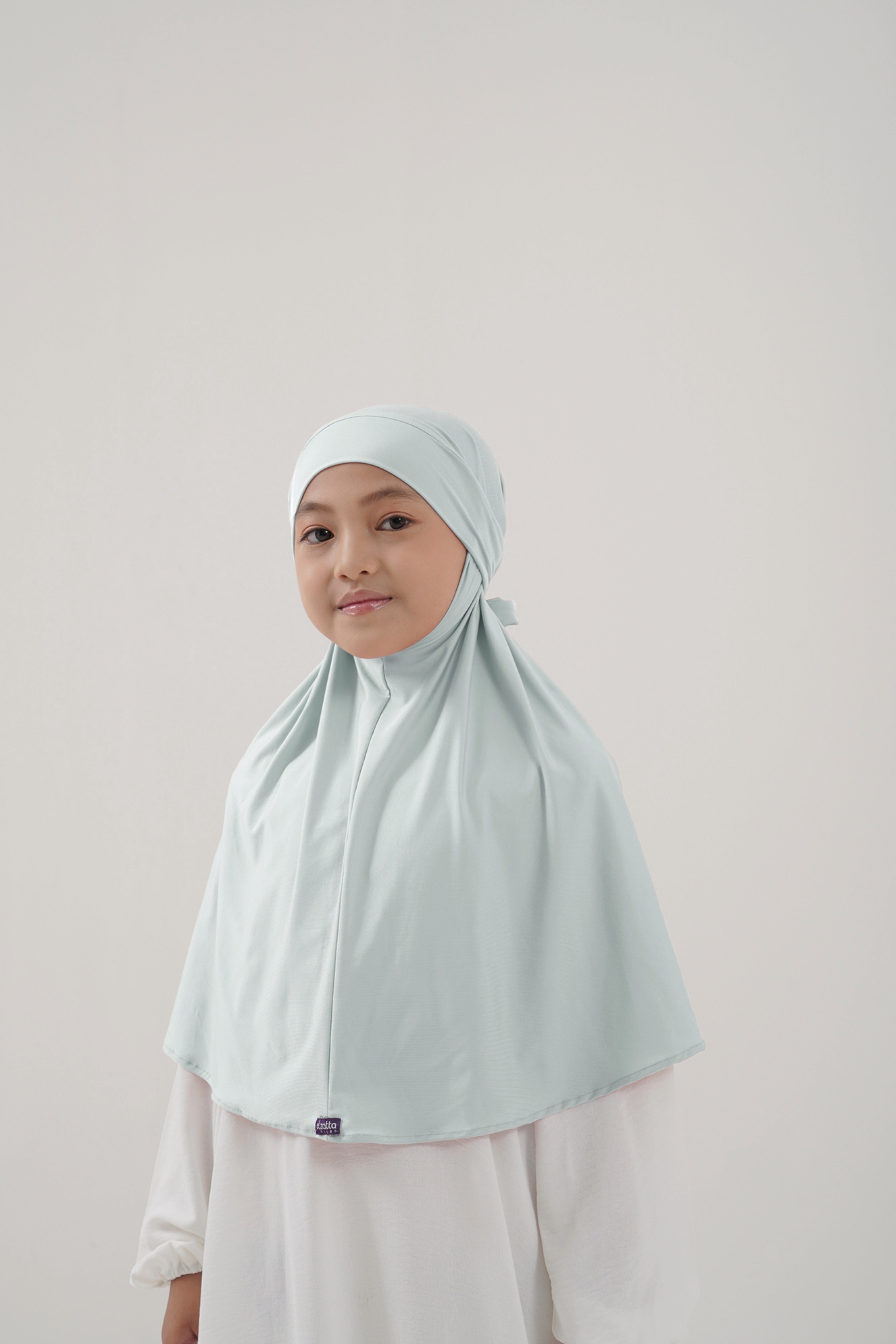 Elzatta Instan Khimar Kids Aqua Green