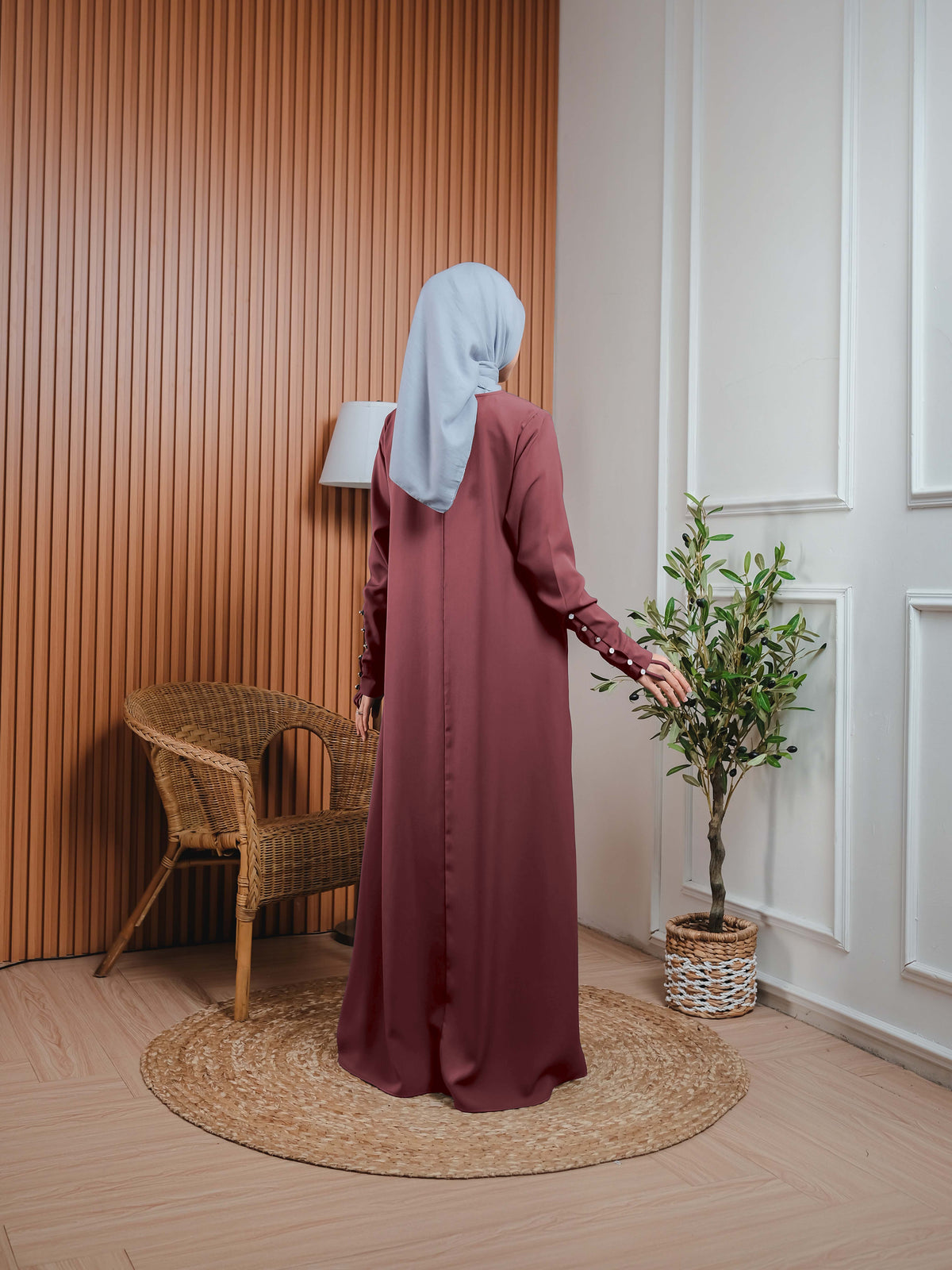 Elzatta Gamis Lengan Kancing A
