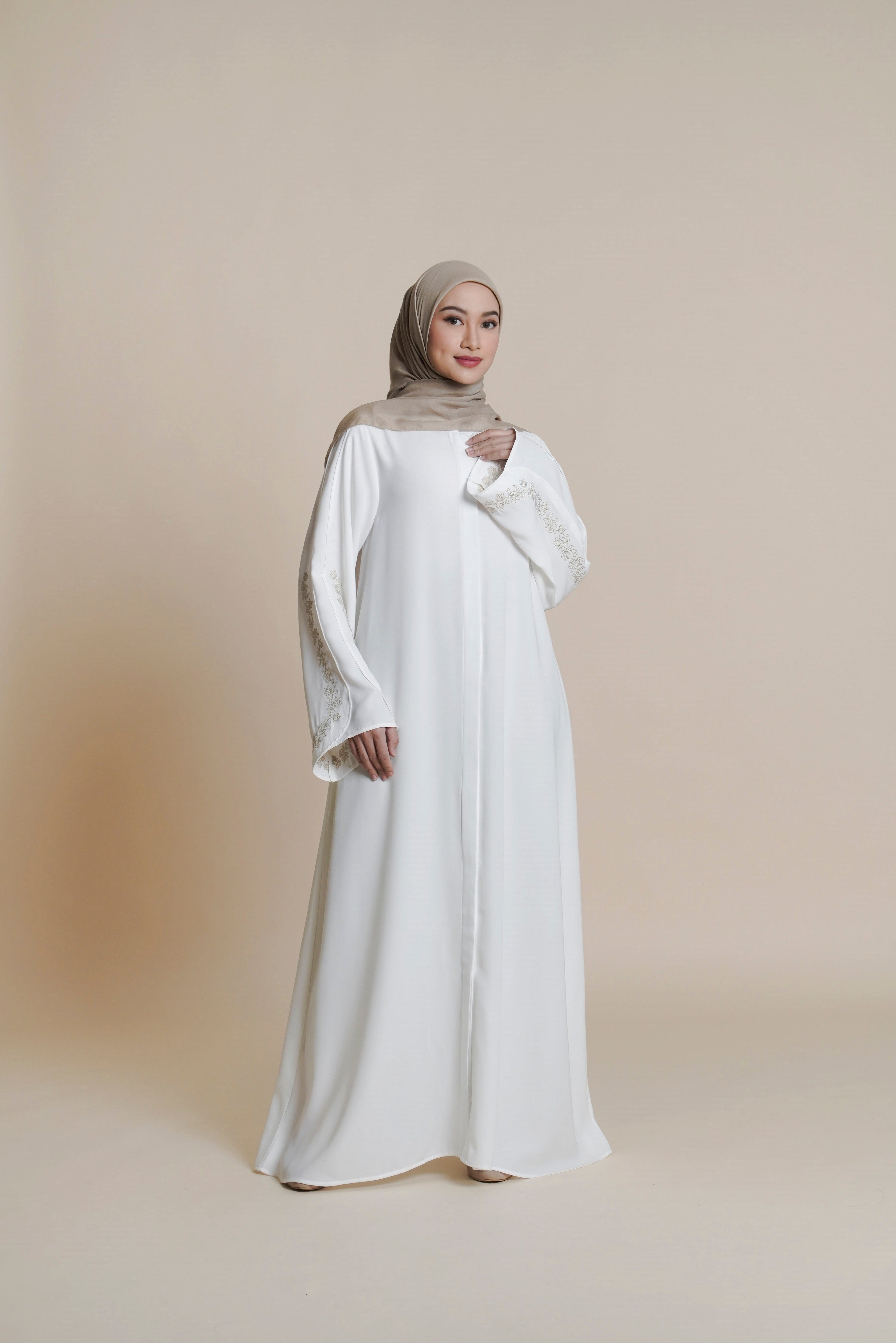 Gamis Plaket Bordir Hajar