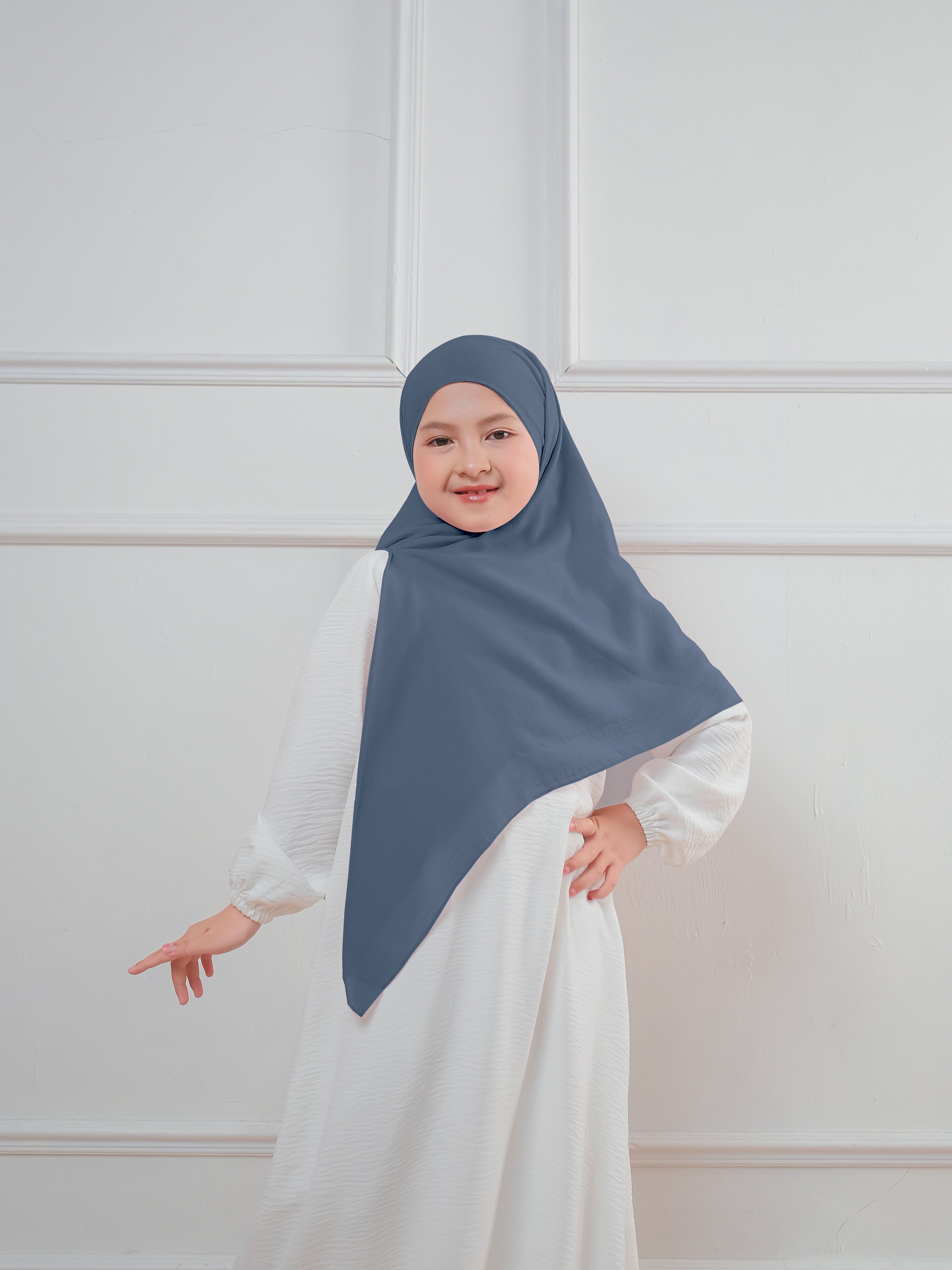 Instan Khimar Bandana Kids Denim