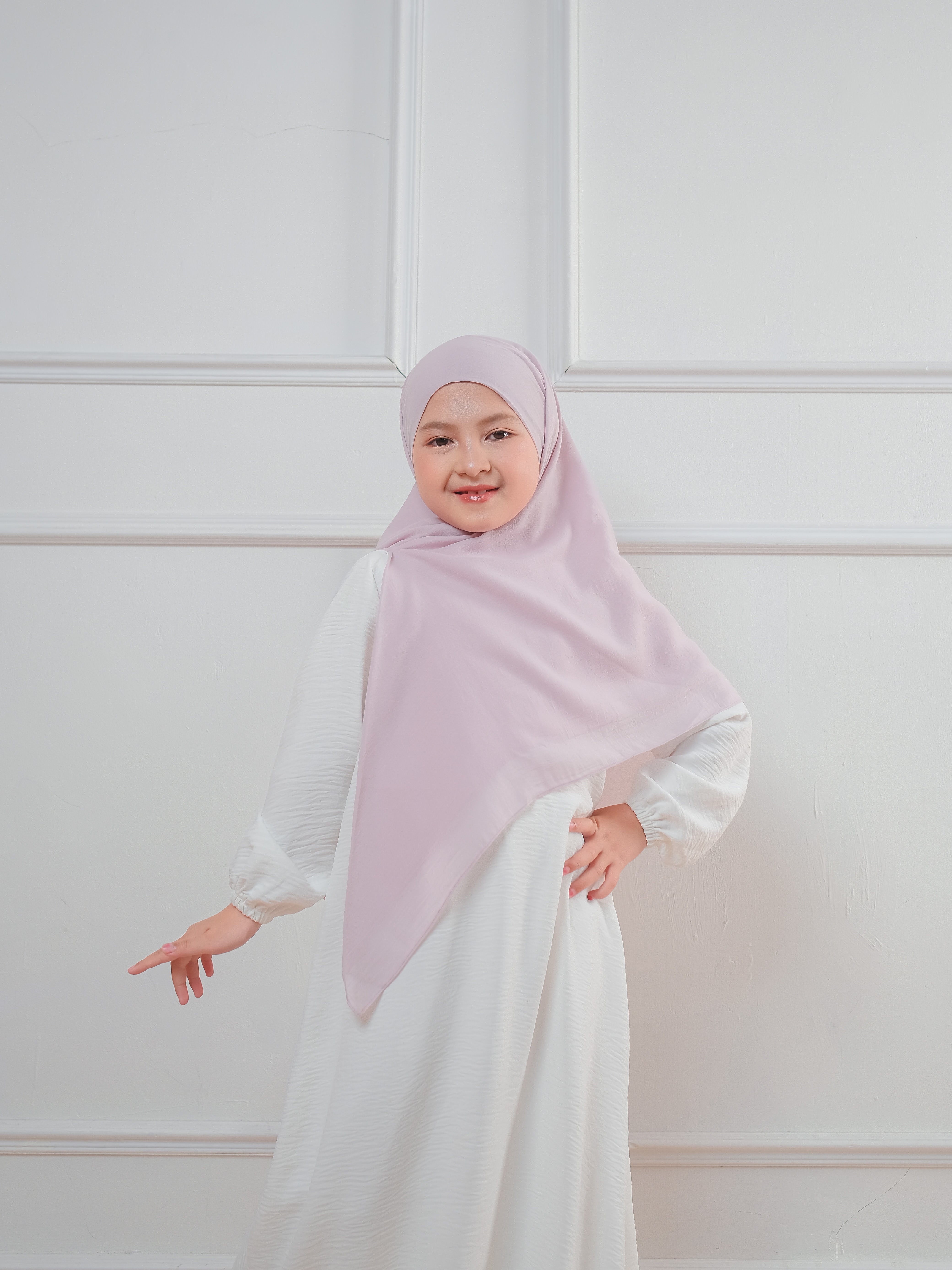 Instan Khimar Bandana Kids Pink Baby