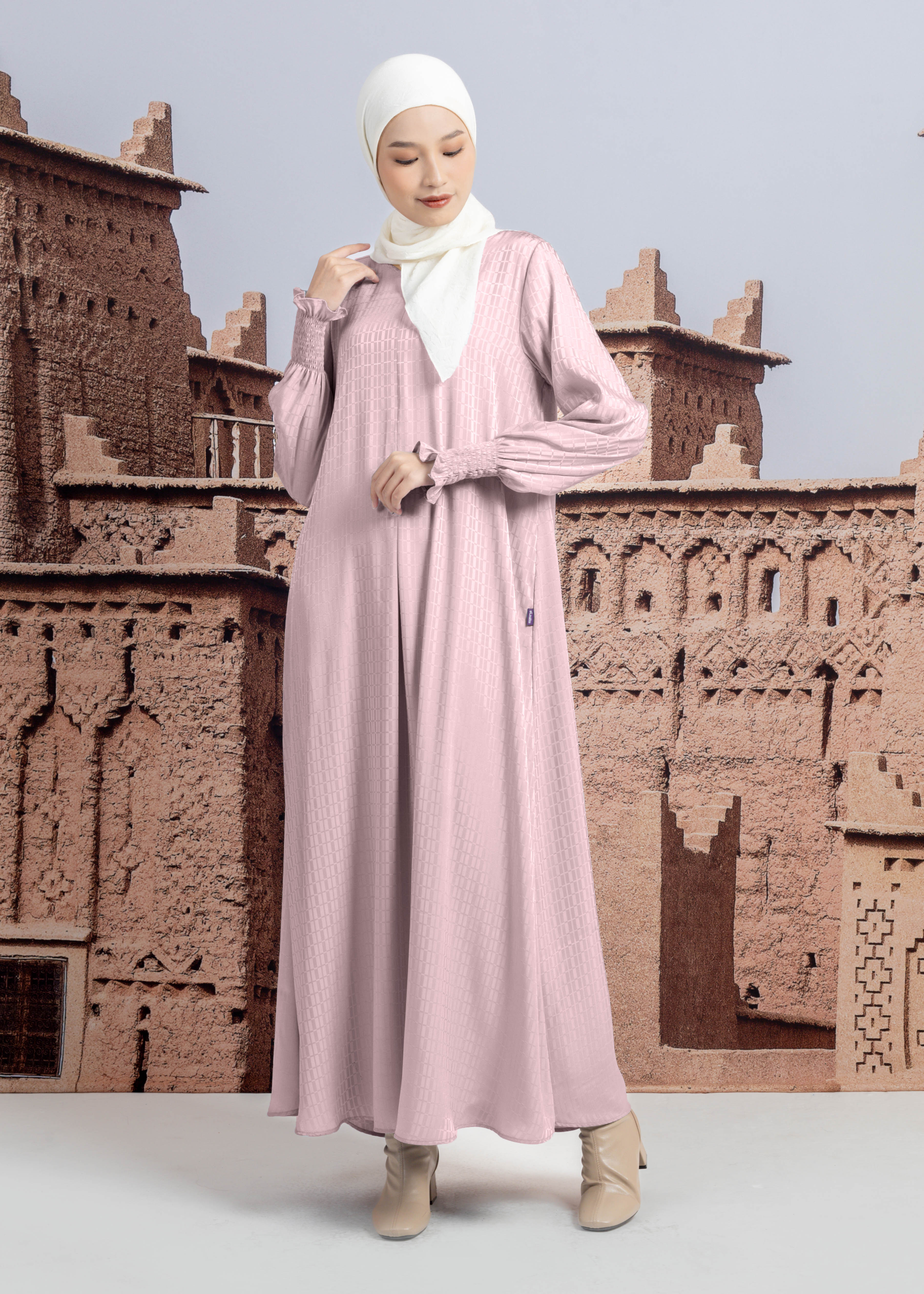 Gamis Smock Silk Texture