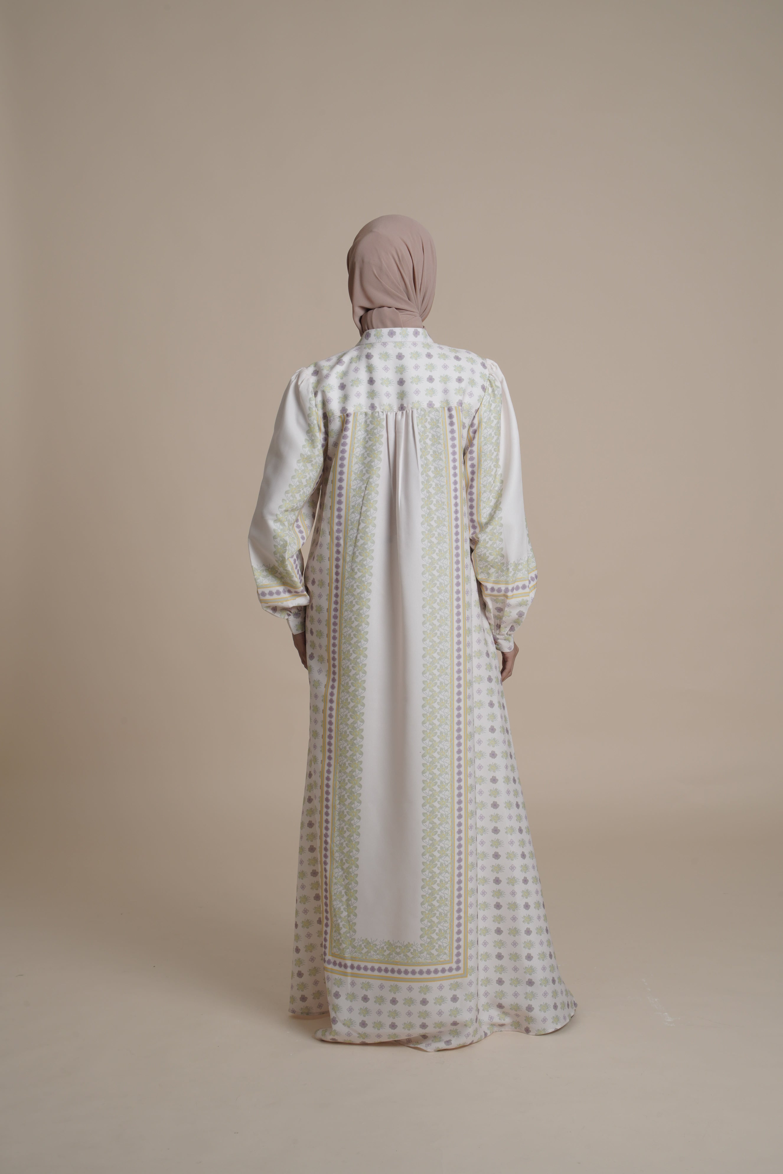 Gamis Beads Miryam - Silver Green