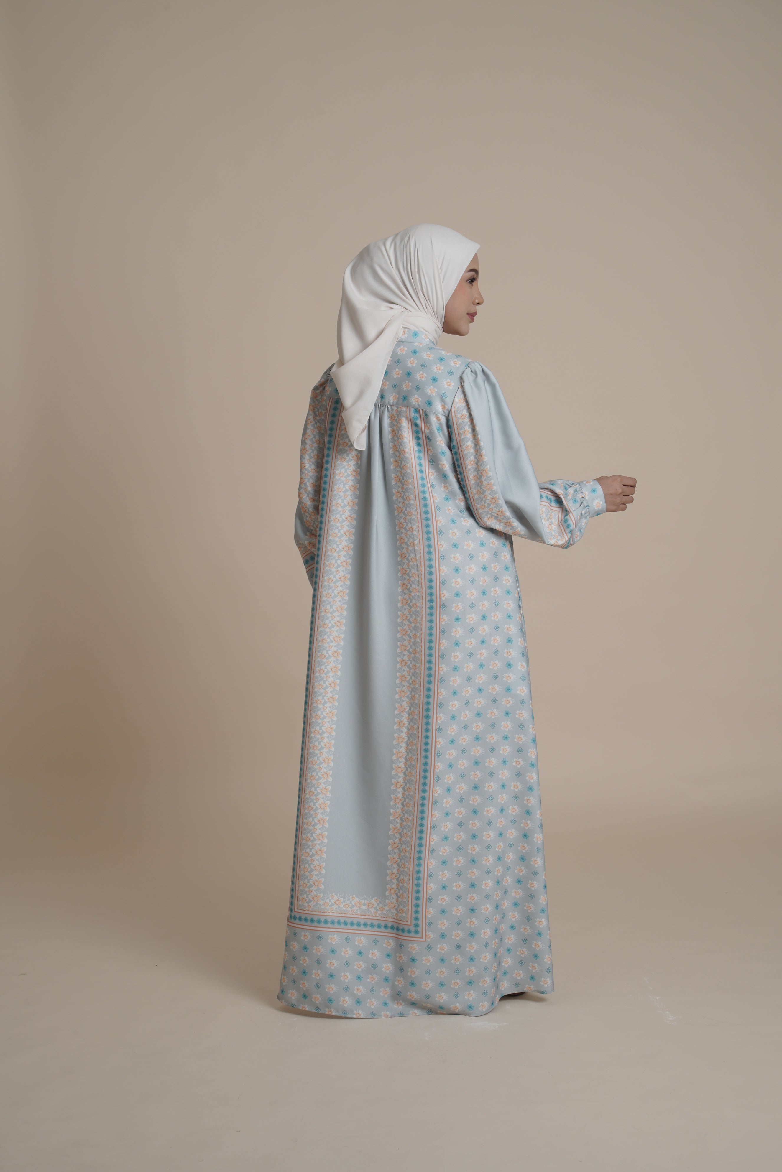 Gamis Beads Miryam - Silver Green