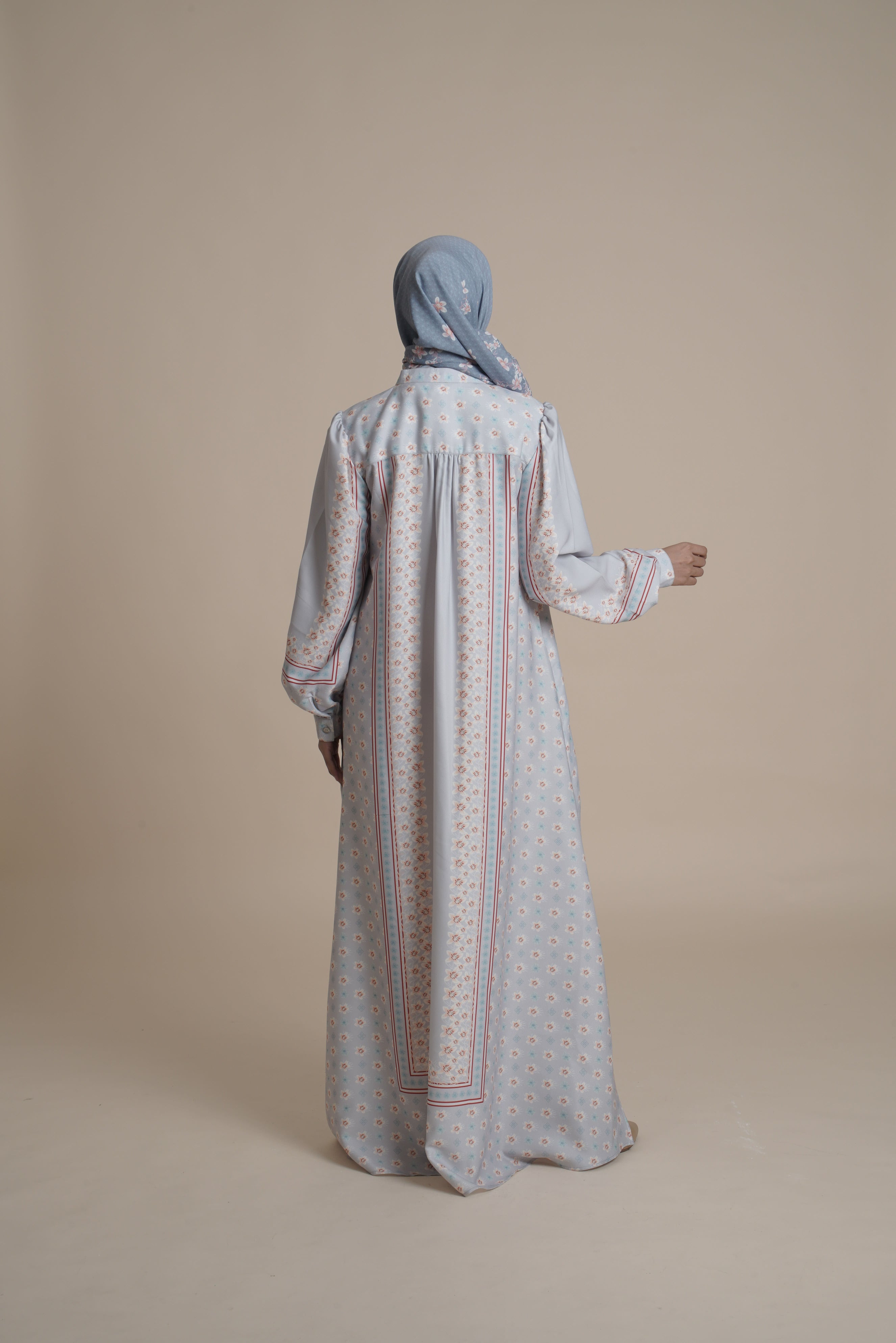 Gamis Beads Miryam - Silver Green