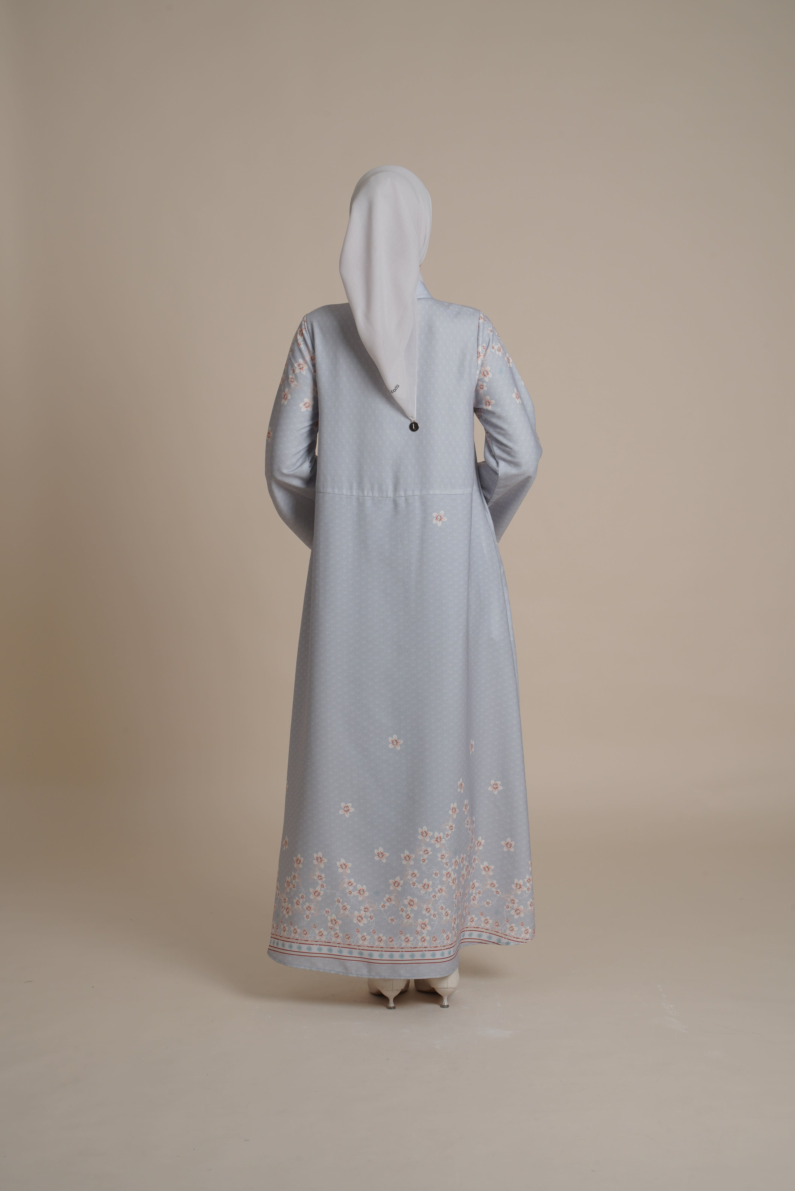 Gamis Kerut Miryam - Cream