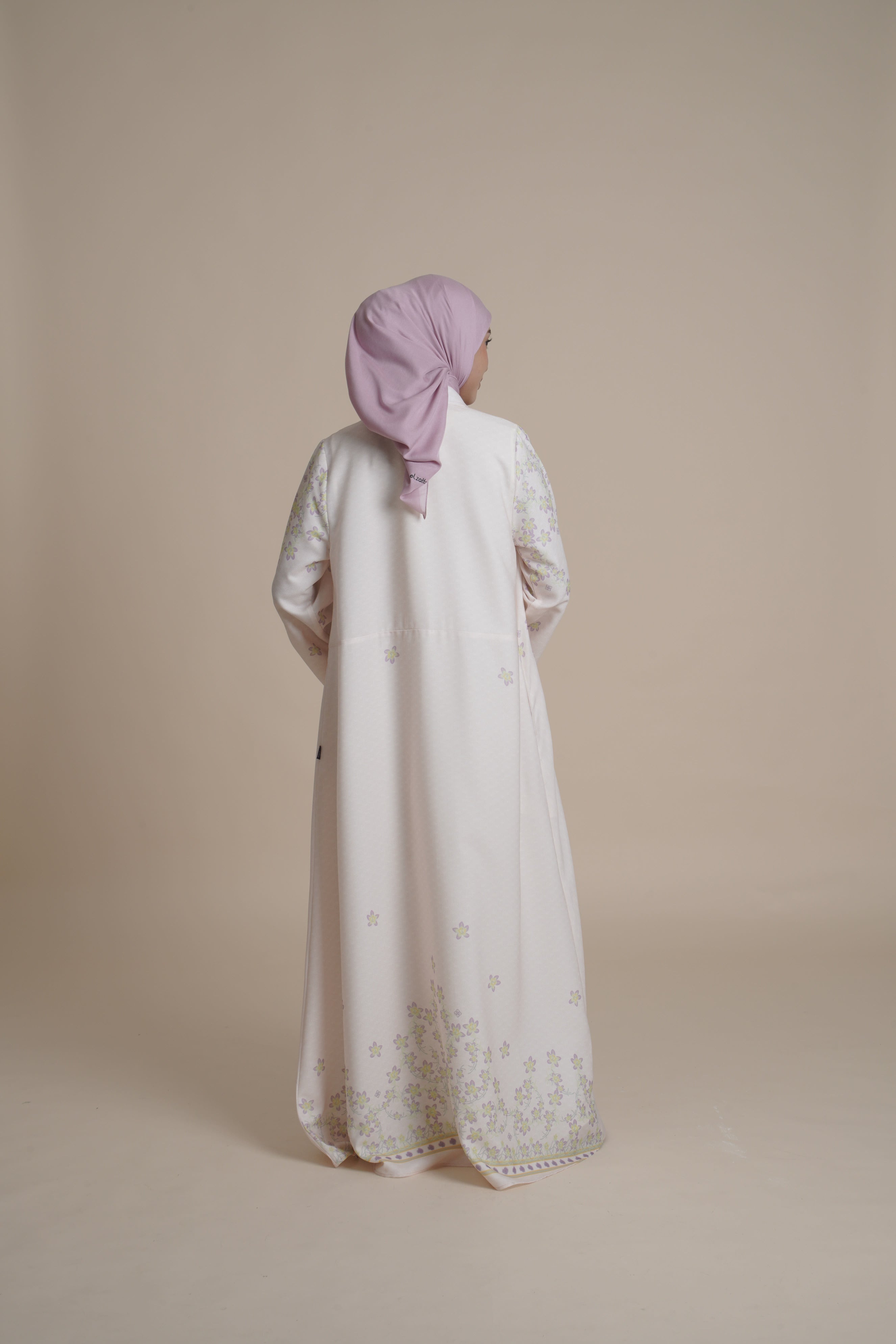 Gamis Kerut Miryam - Cream
