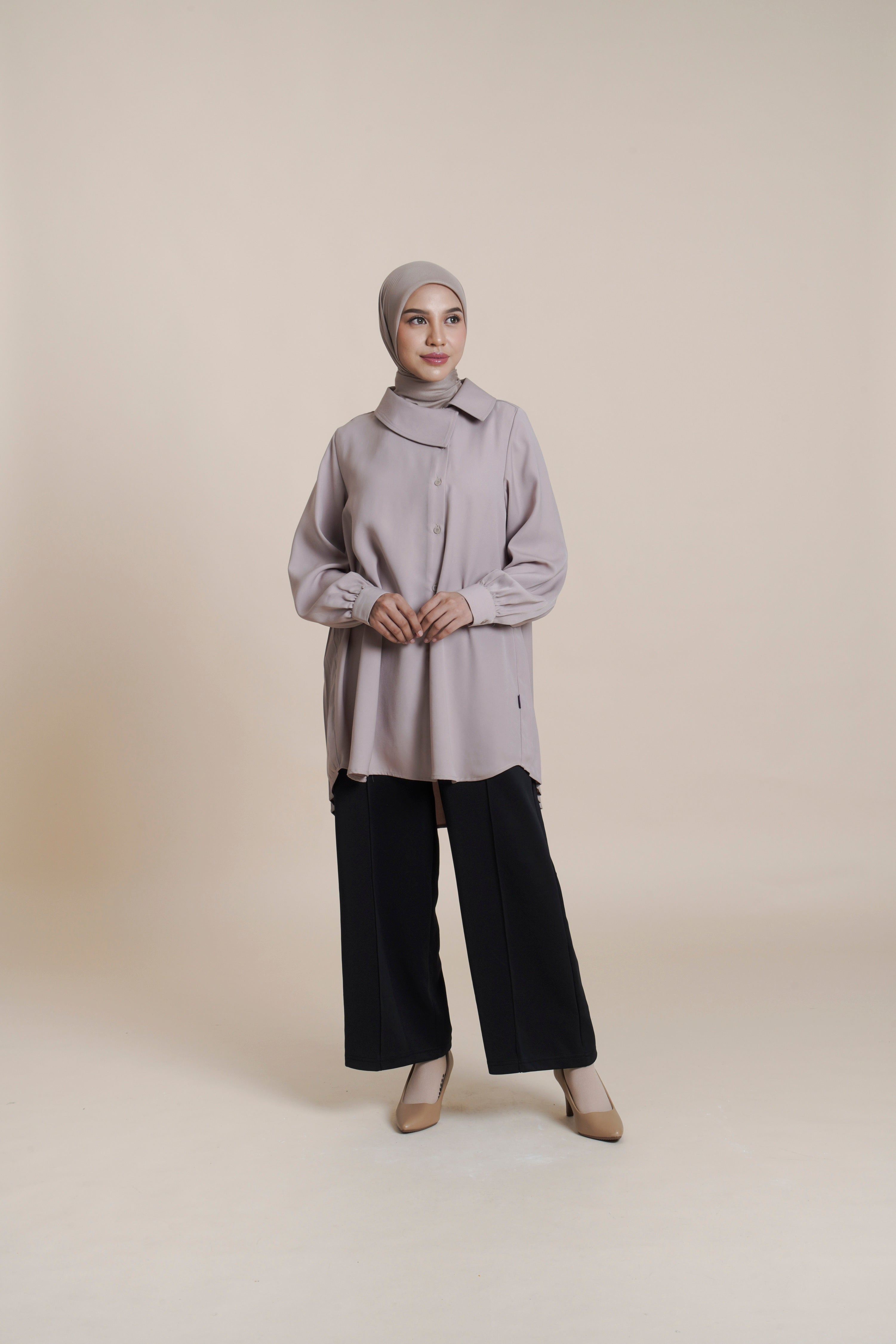 Tunik Kancing Pleats