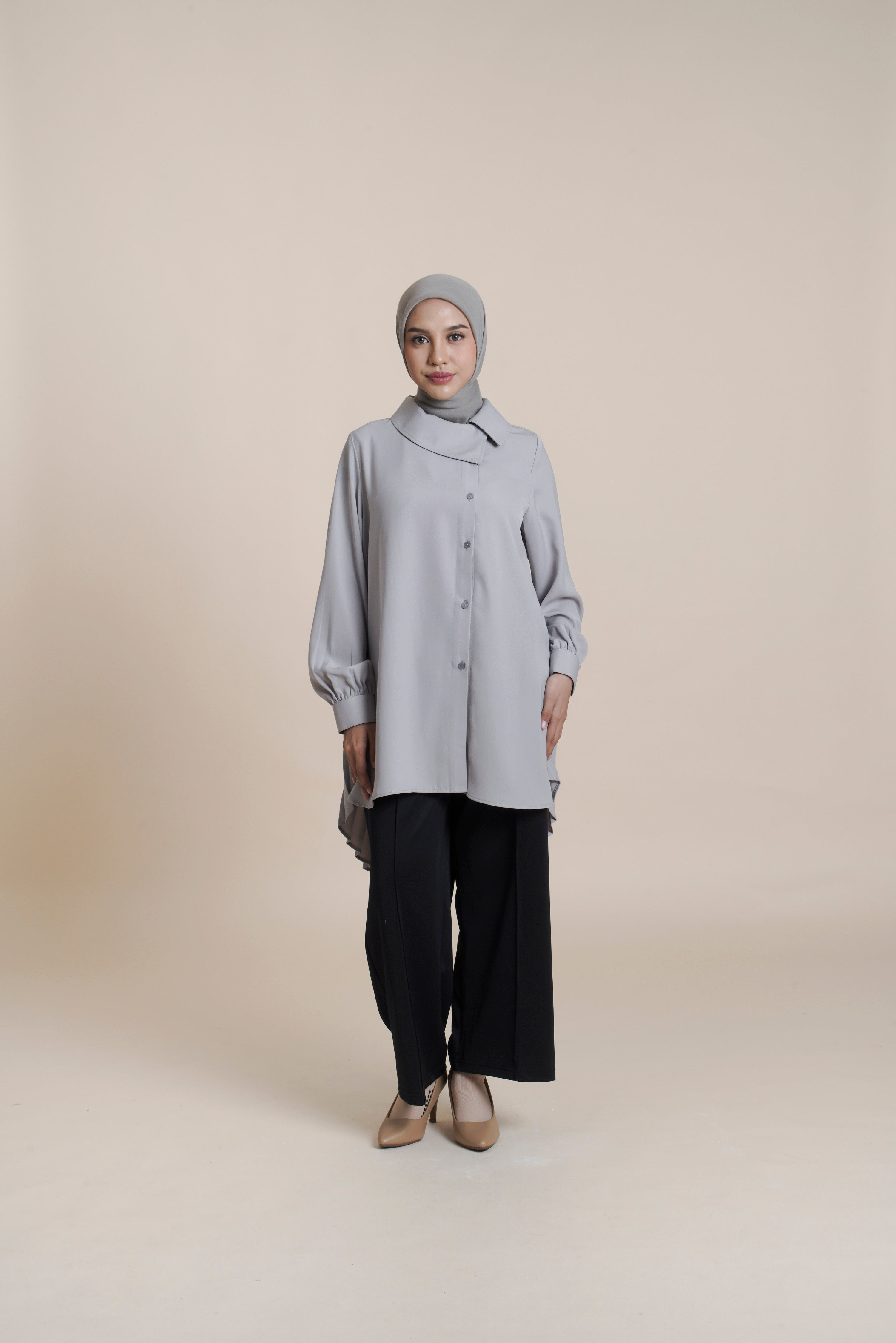 Tunik Kancing Pleats