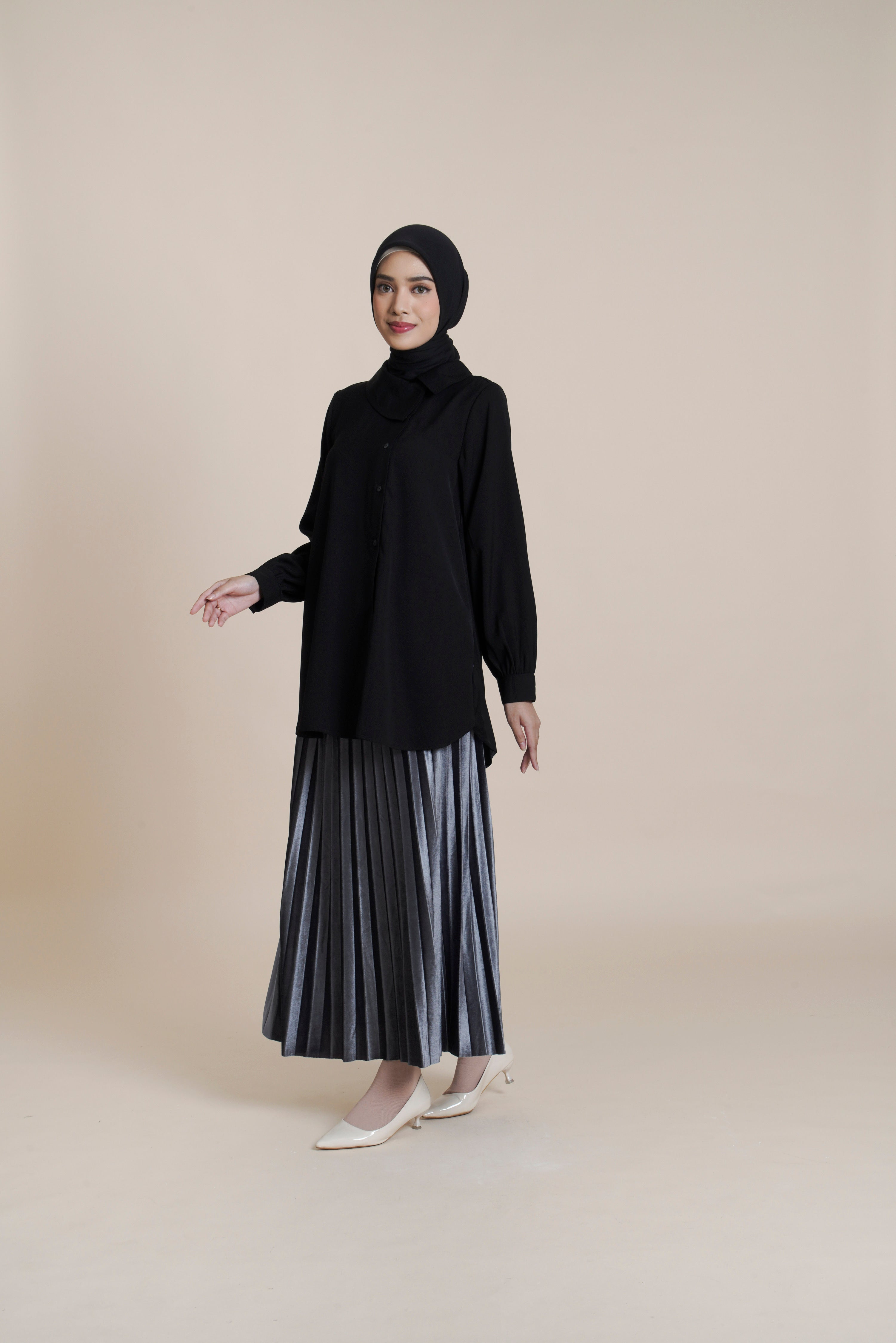 Tunik Kancing Pleats