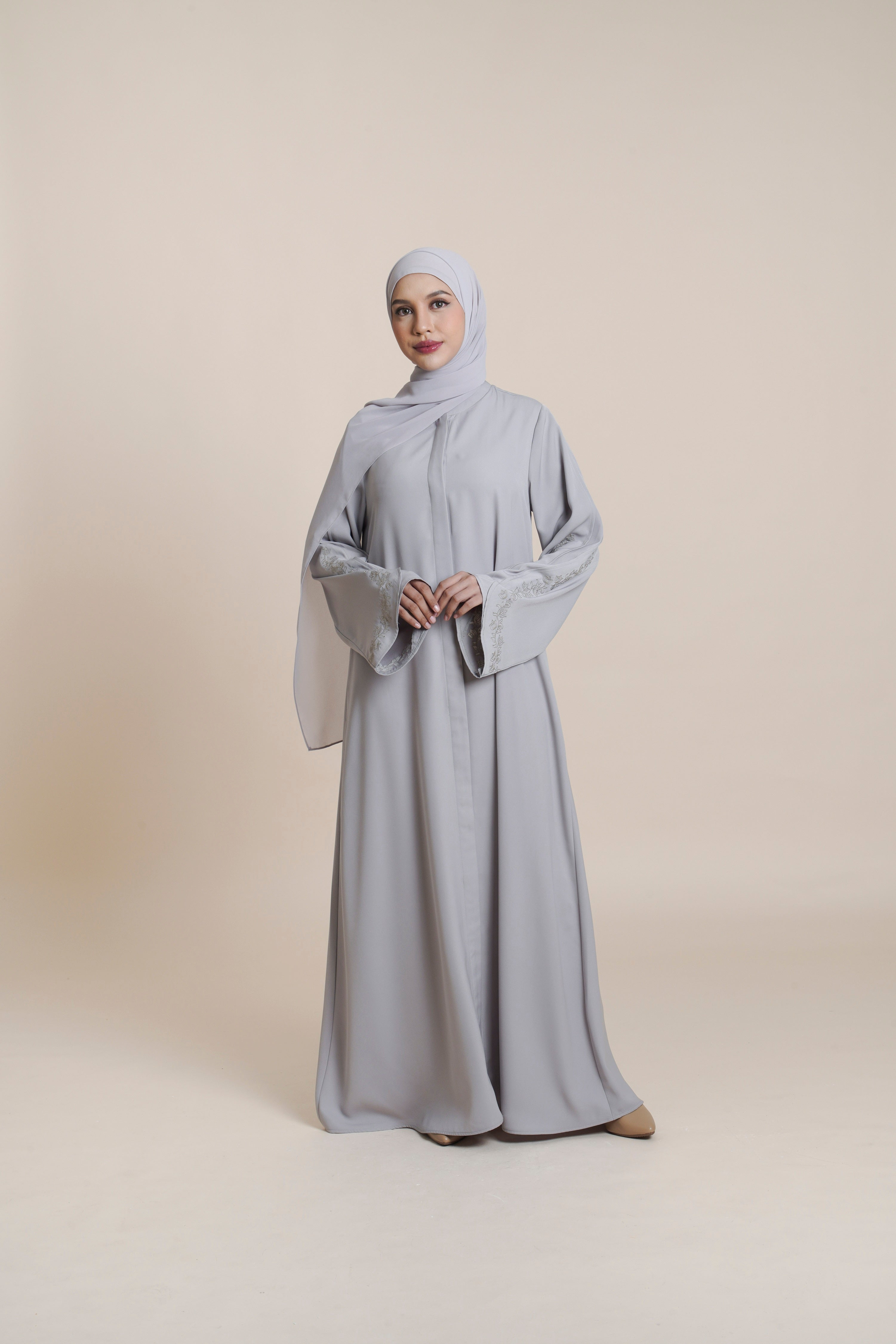 Gamis Plaket Bordir Hajar