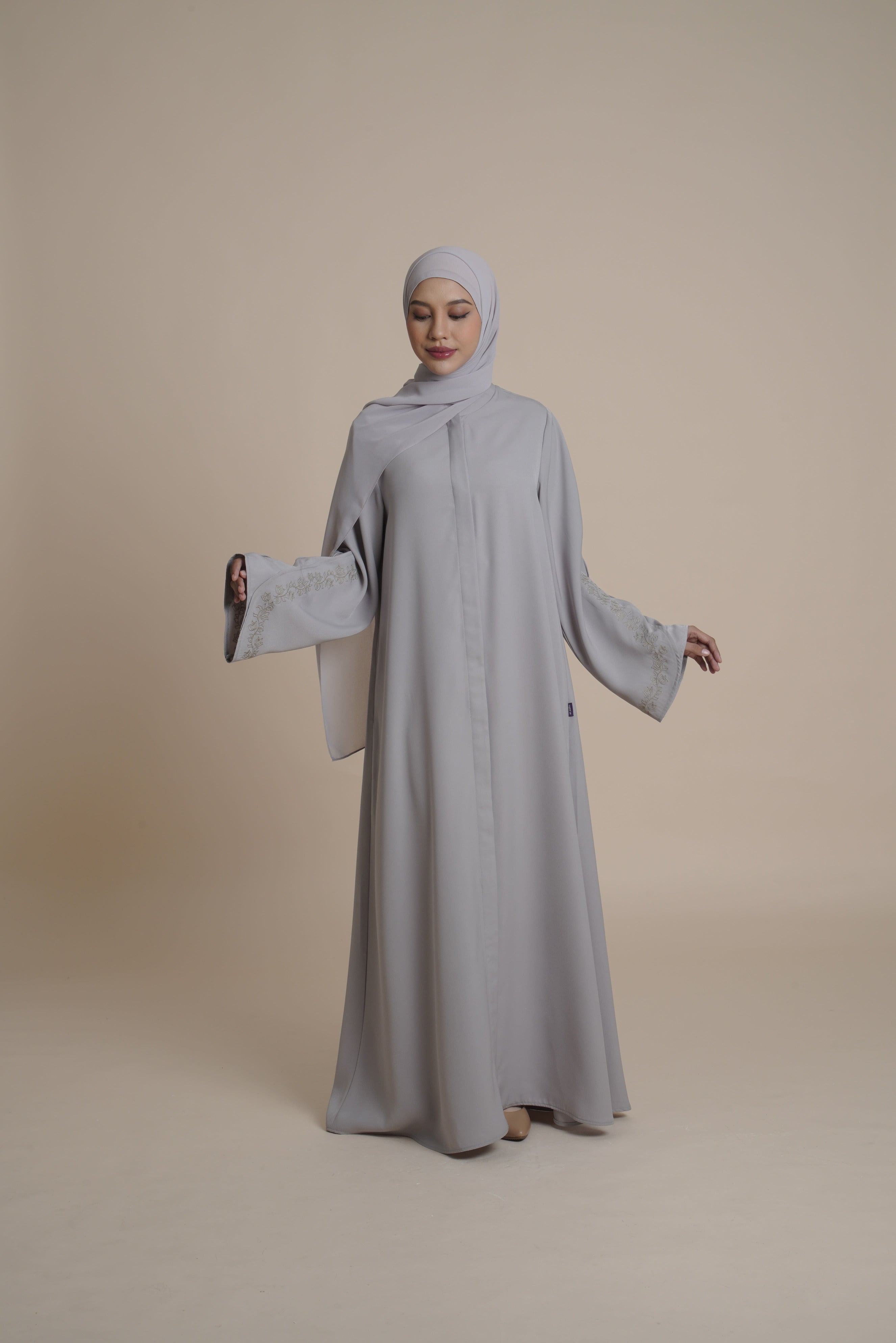 Gamis Plaket Bordir Hajar