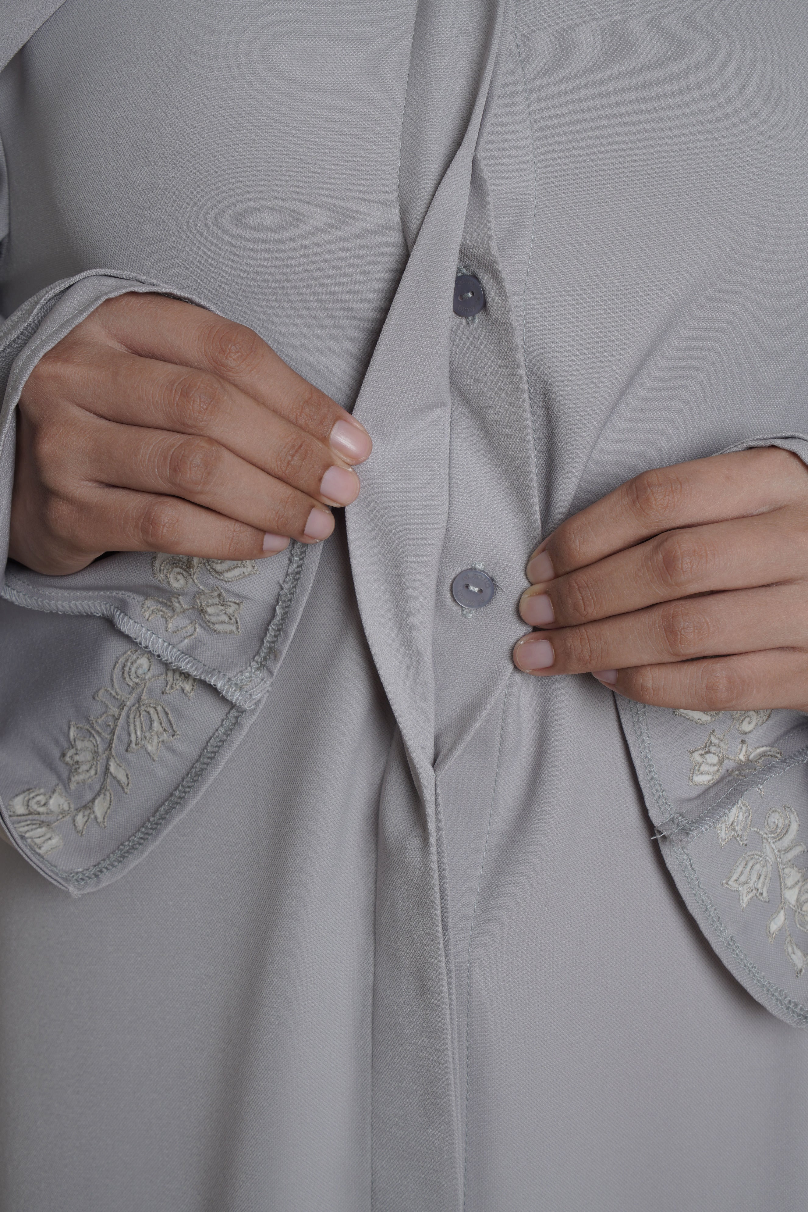 Gamis Plaket Bordir Hajar