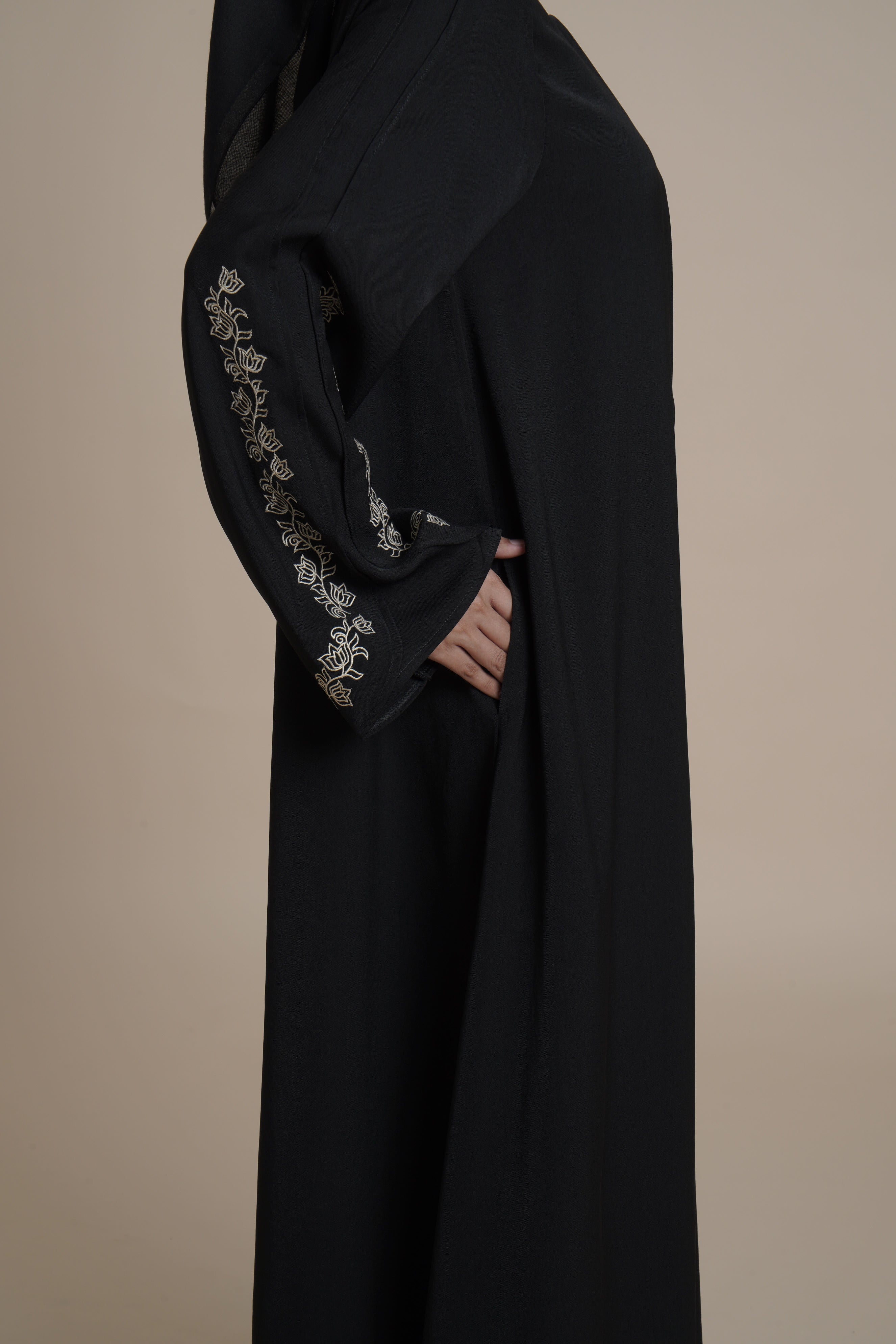 Gamis Plaket Bordir Hajar