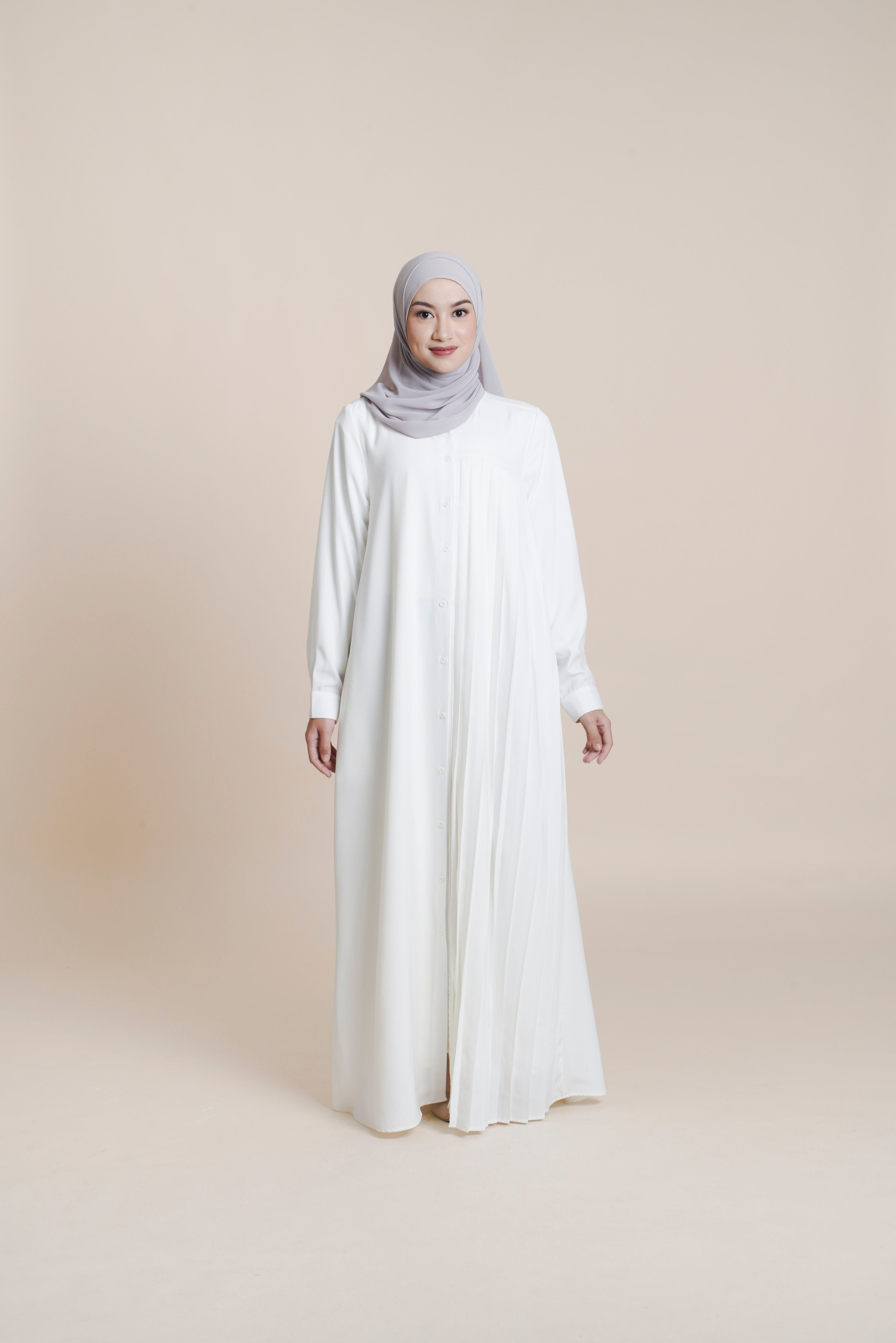 Gamis Kancing Pleats