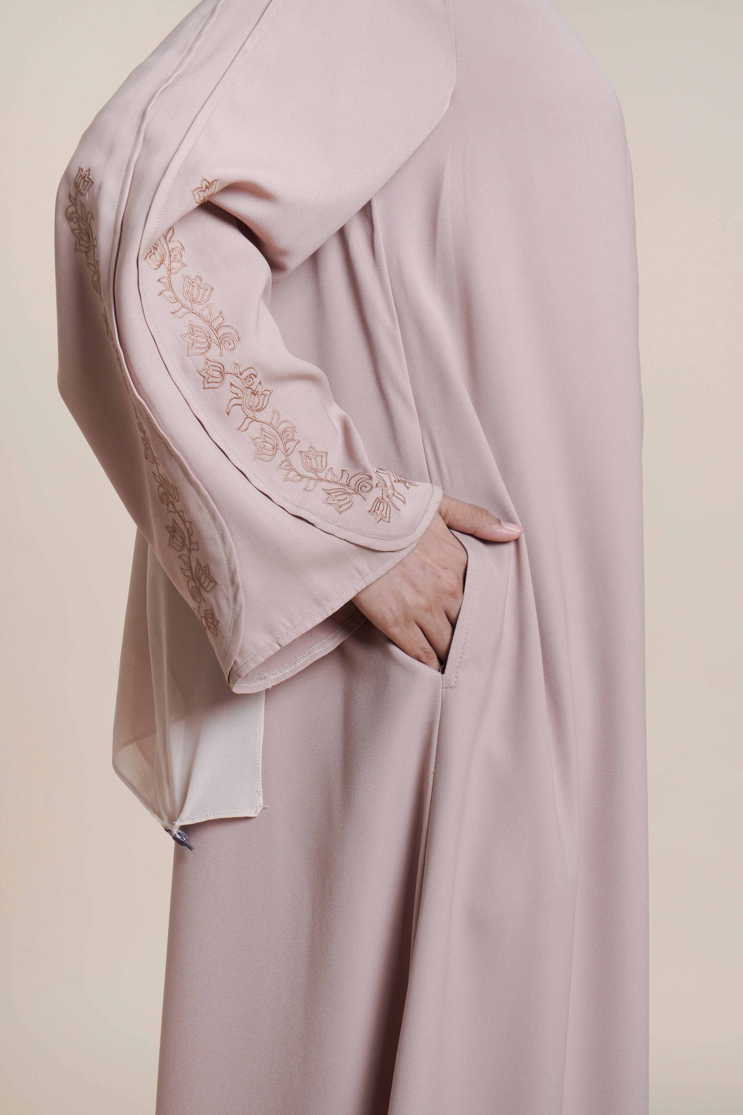Gamis Plaket Bordir Hajar