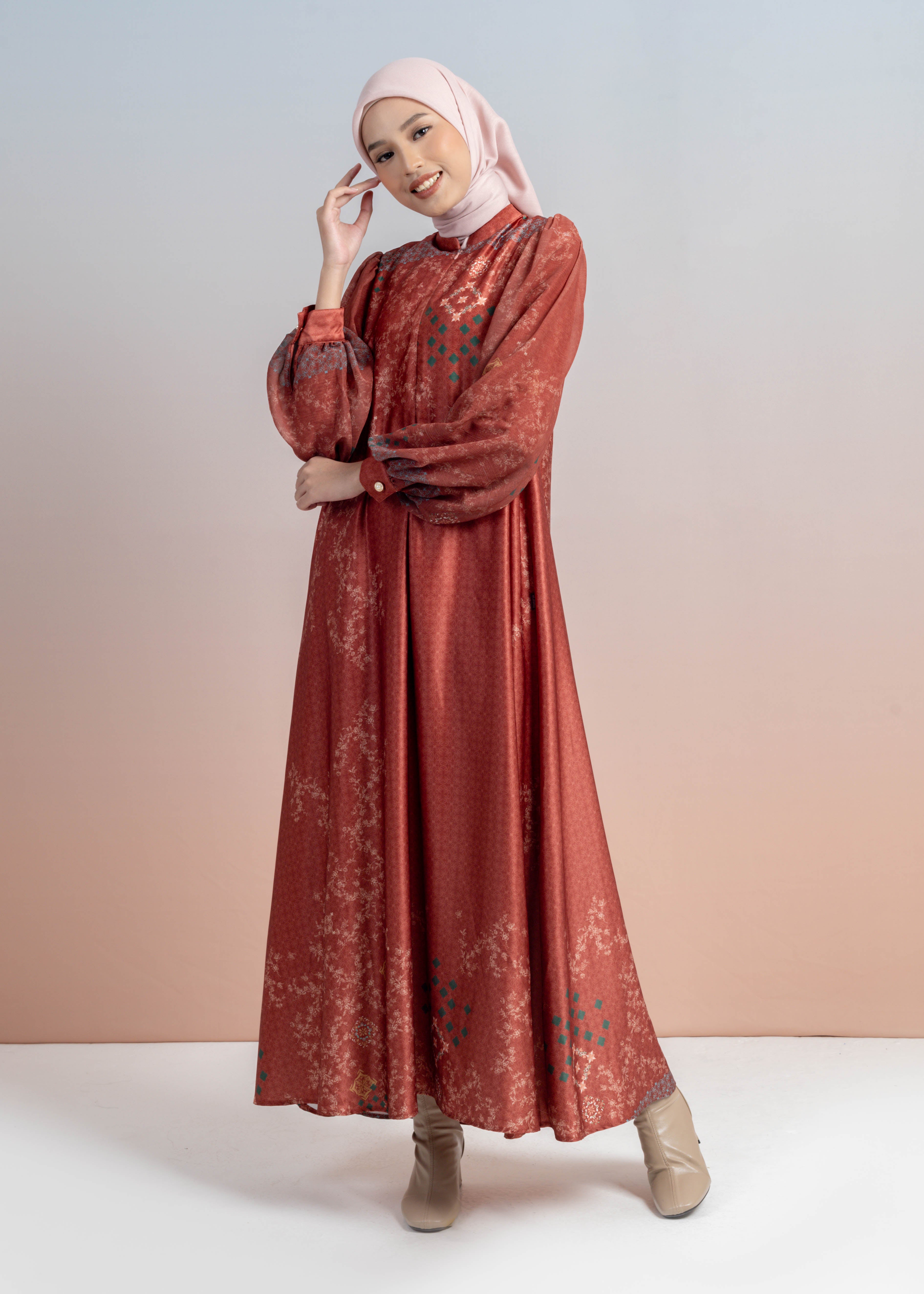 Gamis Chiffon Satin Marrakesh