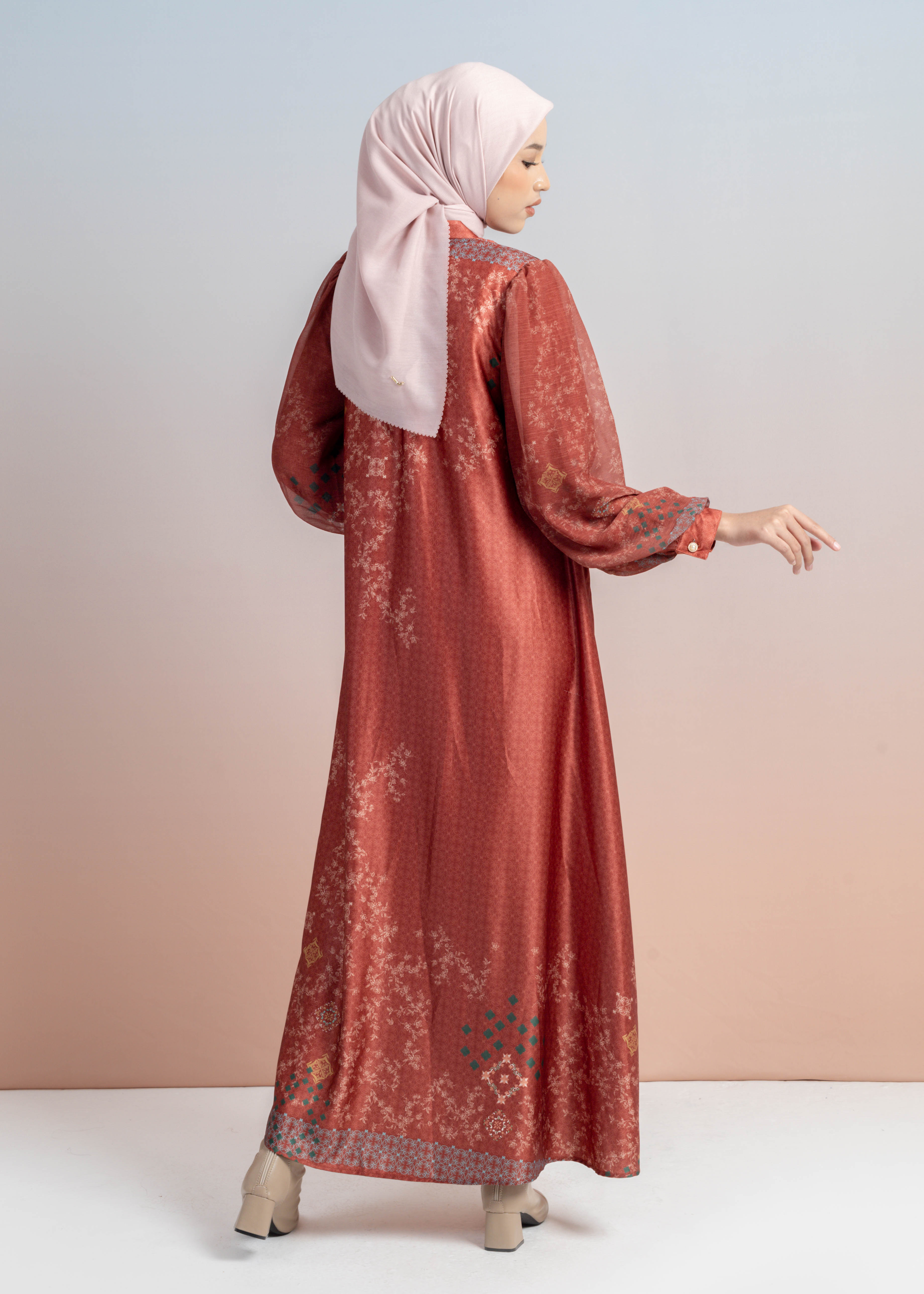 Gamis Chiffon Satin Marrakesh