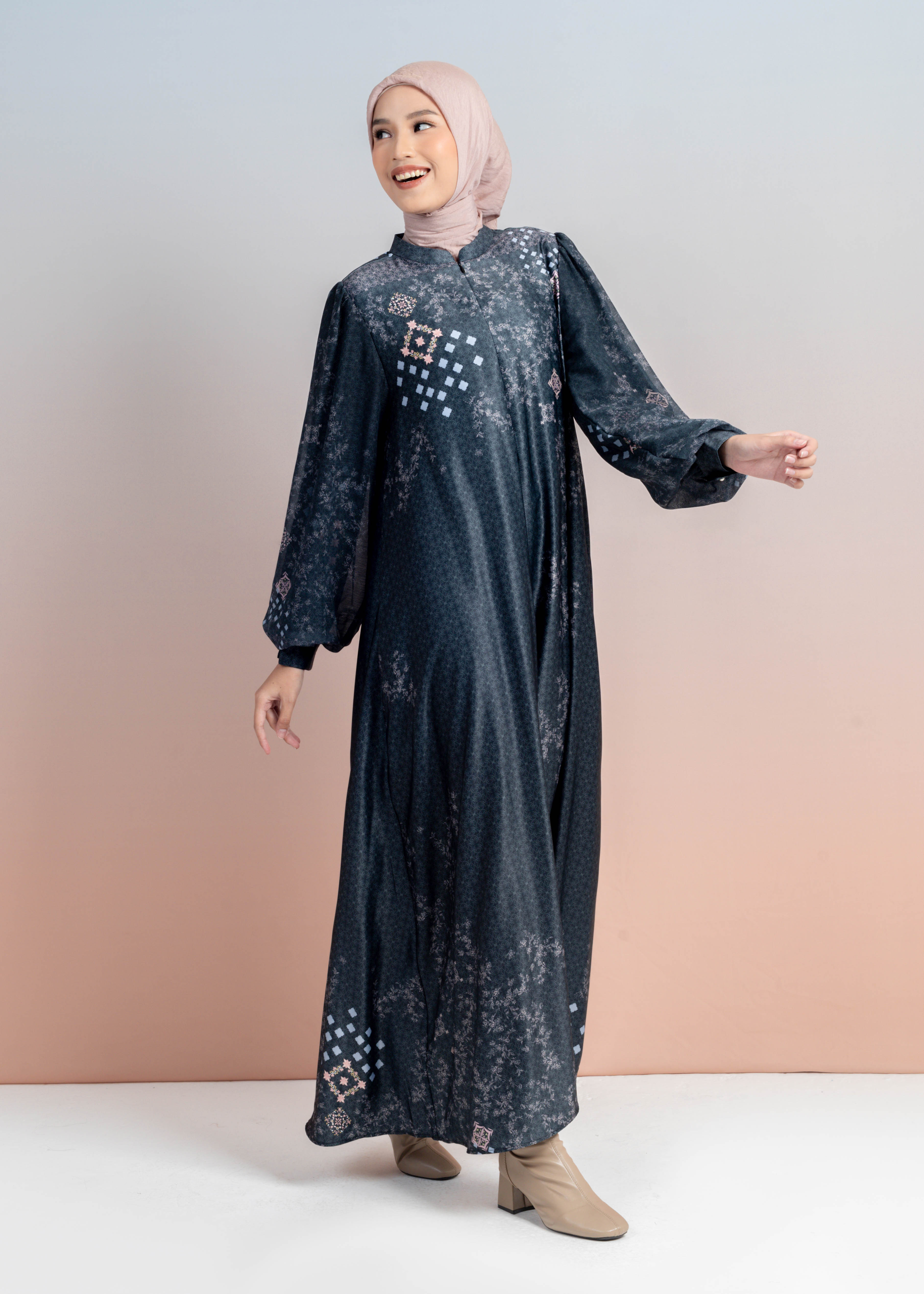 Gamis Chiffon Satin Marrakesh